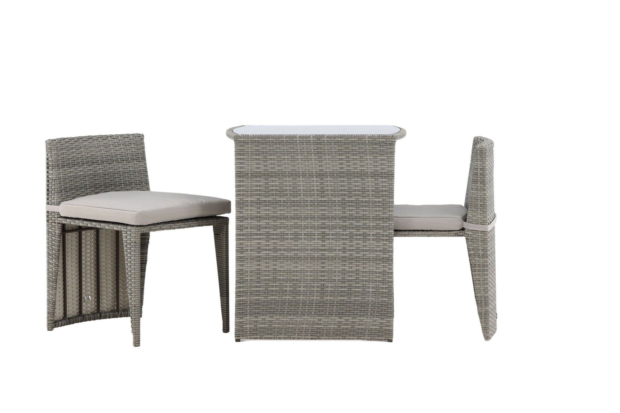 Venture Home Savanna - Caféset- Grey - Wicker -