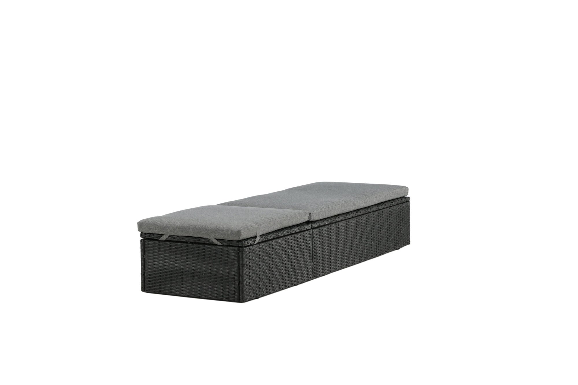 Venture Home Quad - Sun Lounge inc. Cushion- Black - Wicker -