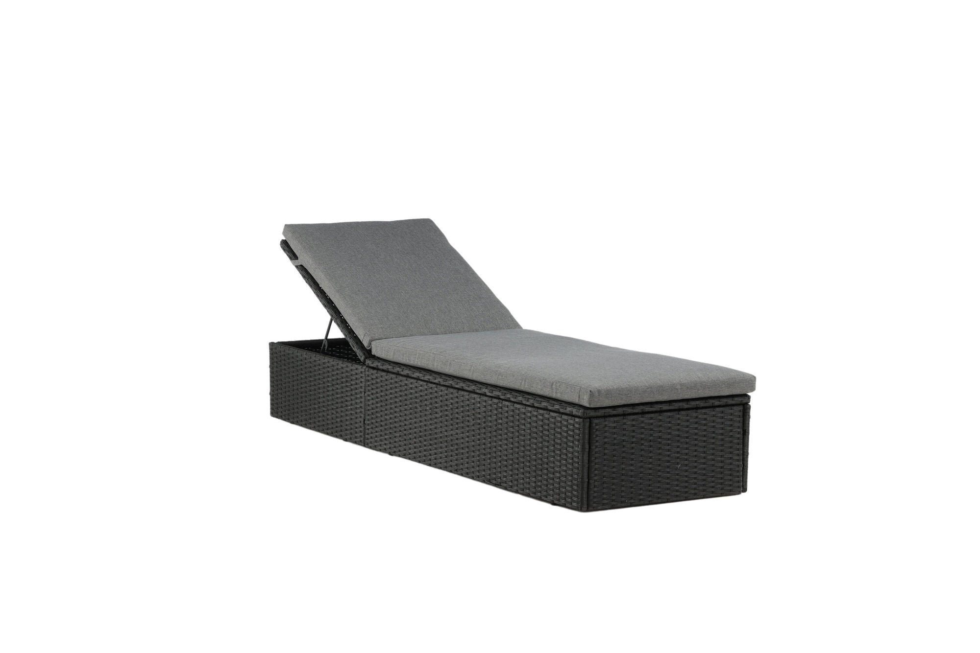 Venture Home Quad - Sun Lounge inc. Cushion- Black - Wicker -