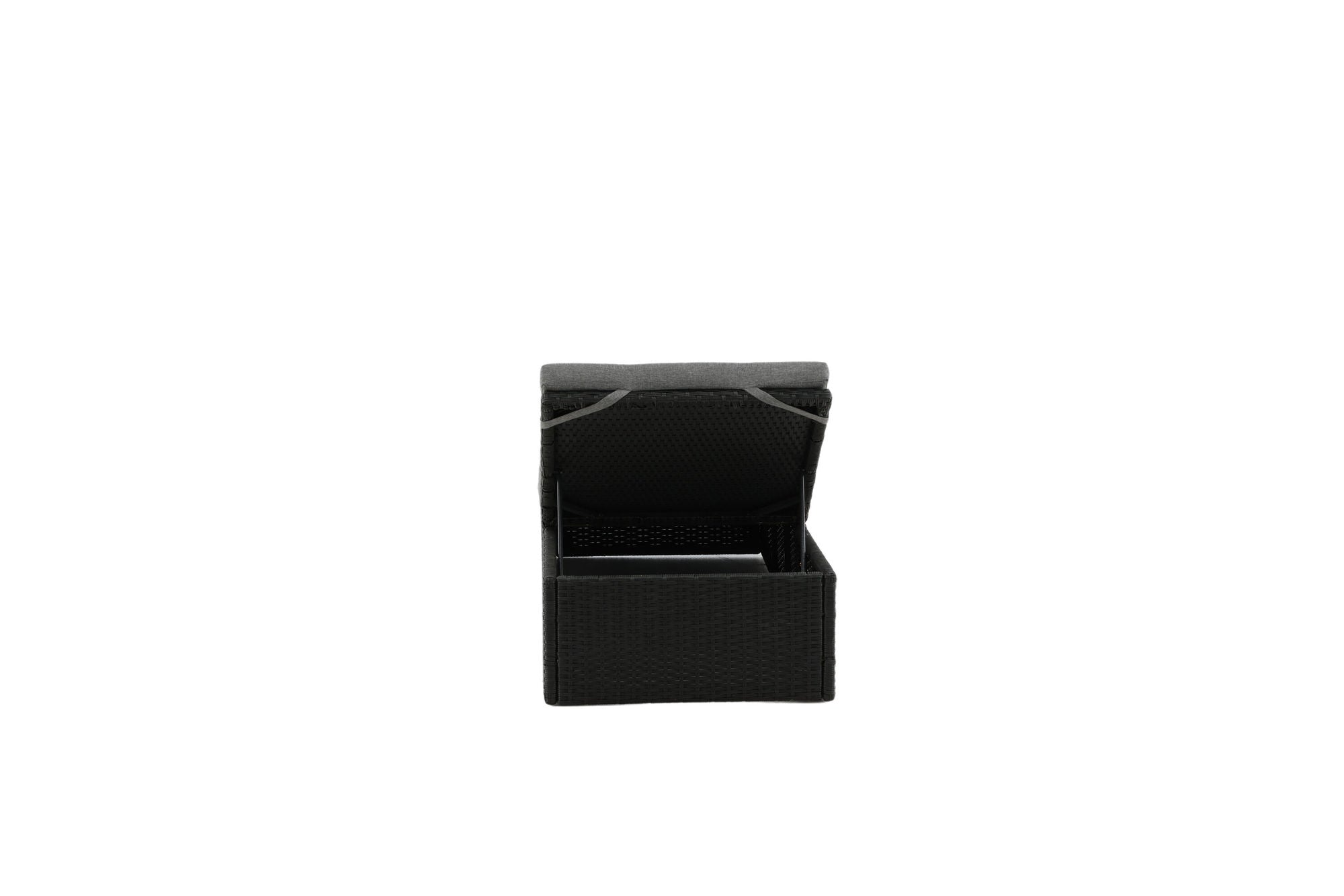Venture Home Quad - Sun Lounge inc. Cushion- Black - Wicker -