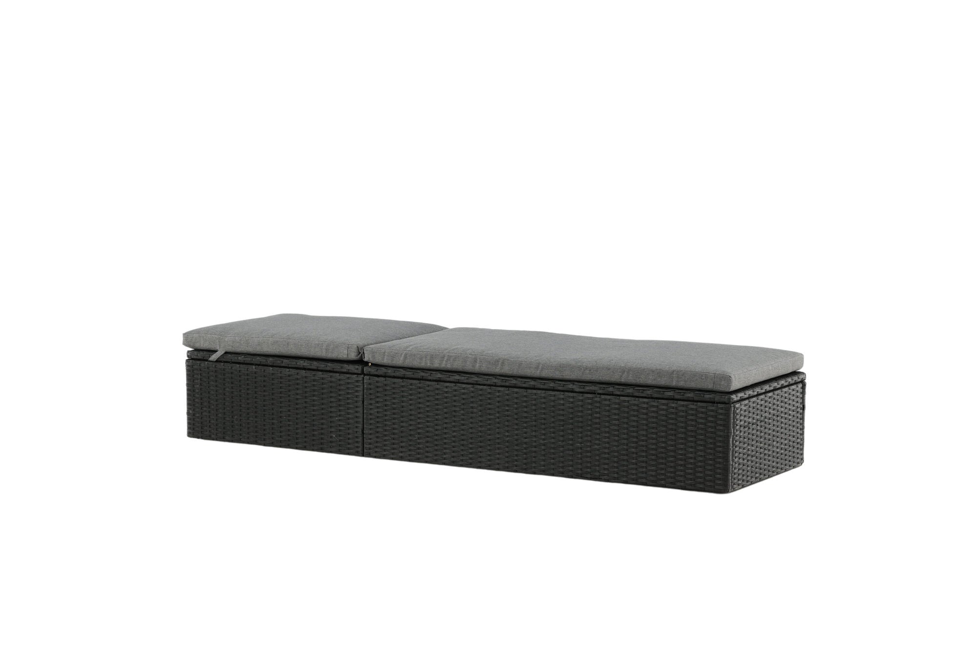 Venture Home Quad - Sun Lounge inc. Cushion- Black - Wicker -