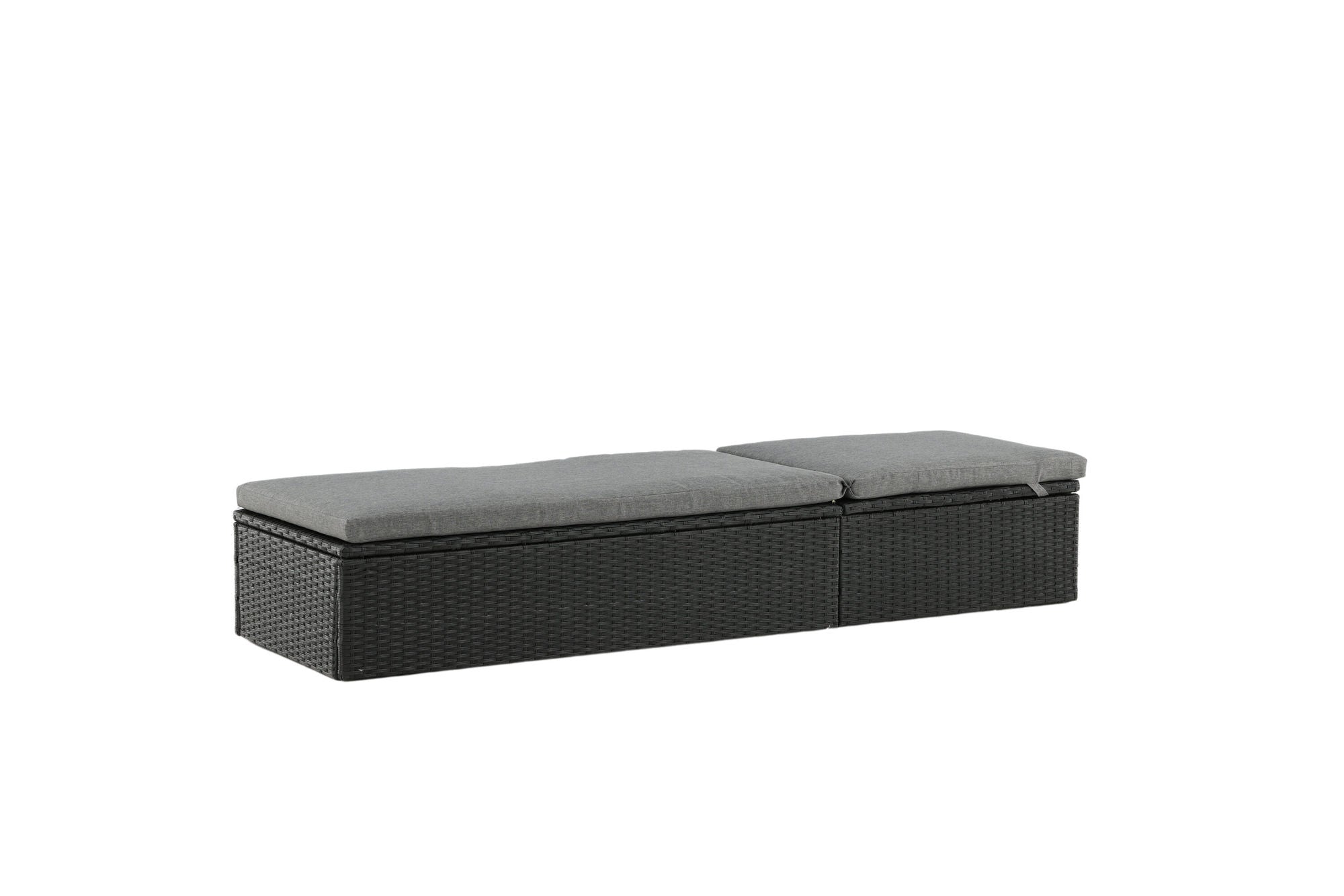 Venture Home Quad - Sun Lounge inc. Cushion- Black - Wicker -