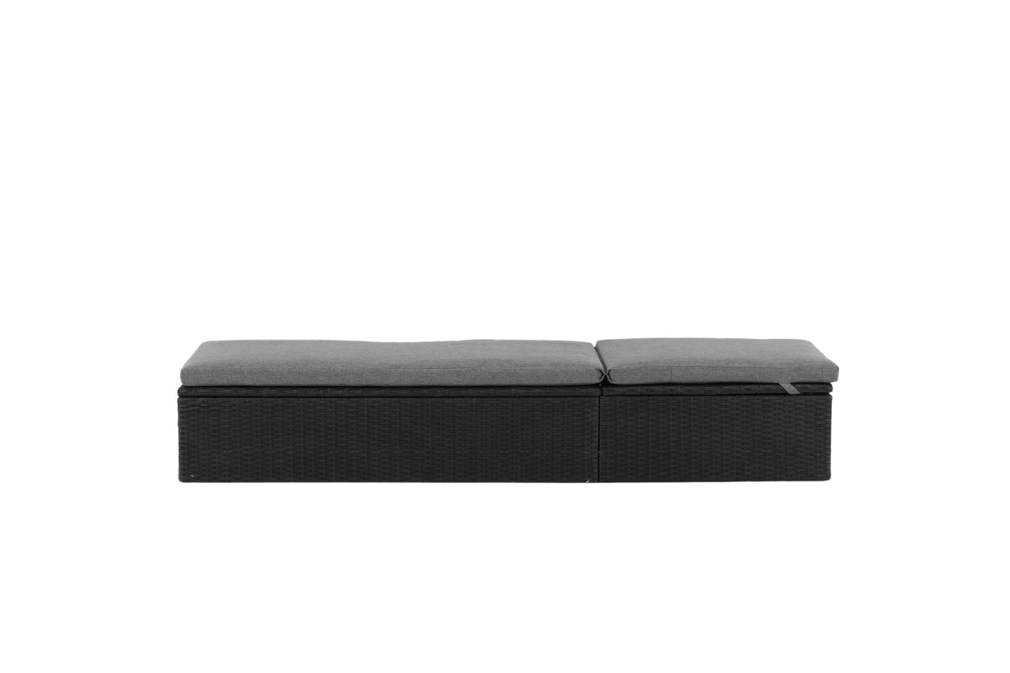 Venture Home Quad - Sun Lounge inc. Cushion- Black - Wicker -
