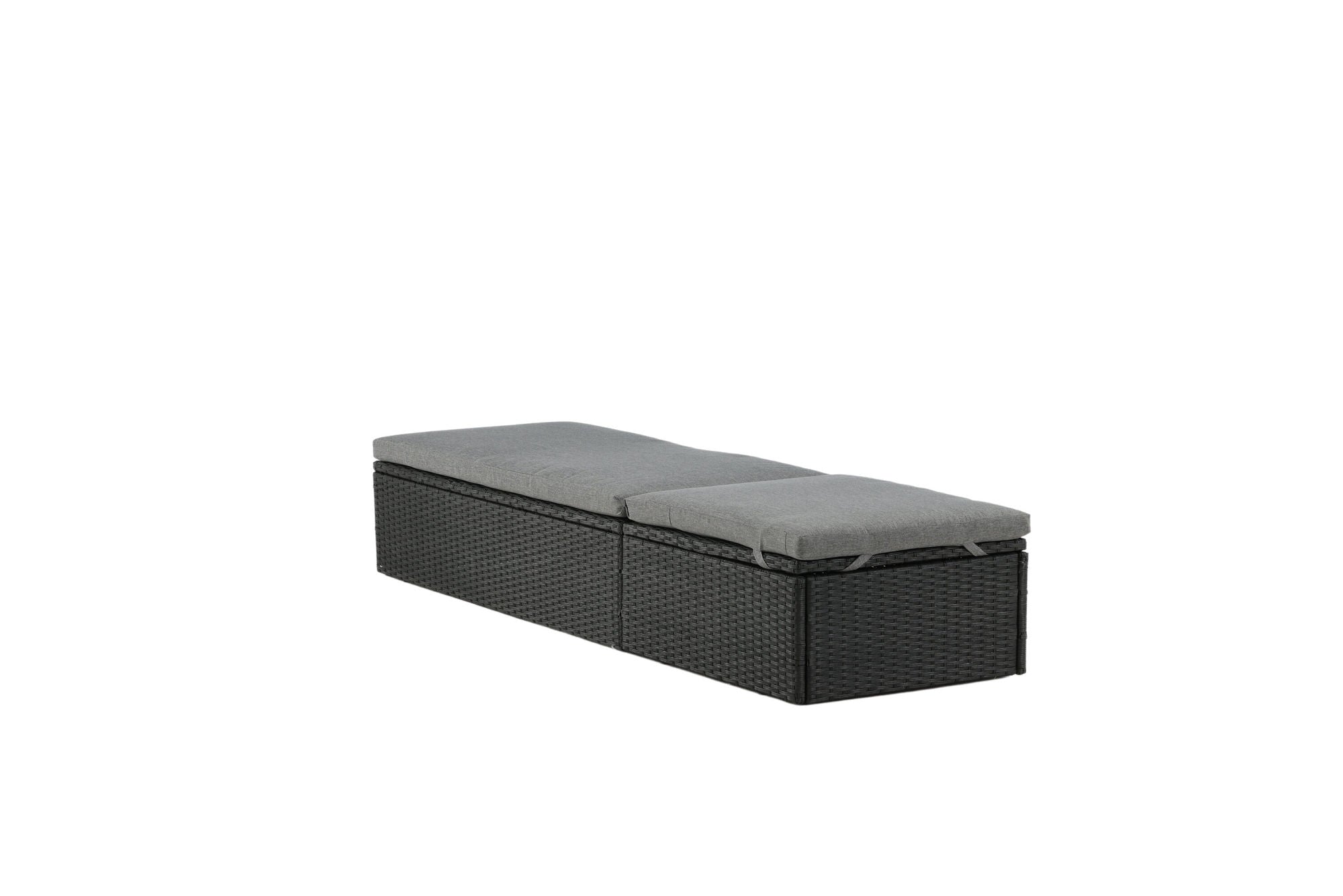 Venture Home Quad - Sun Lounge inc. Cushion- Black - Wicker -