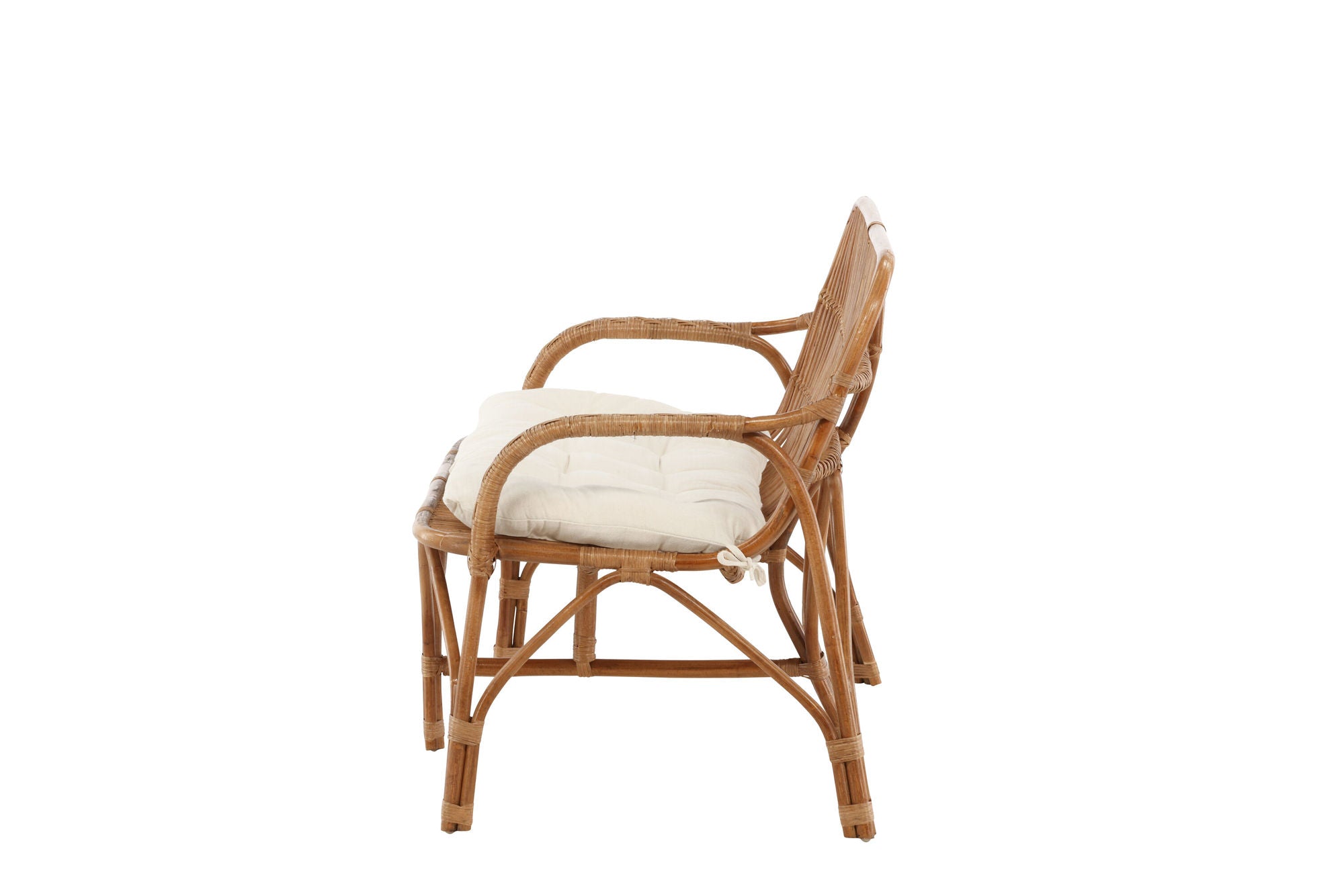 Venture Home Nella Sofa Rattan Nature - inc Offwhite Cushion
