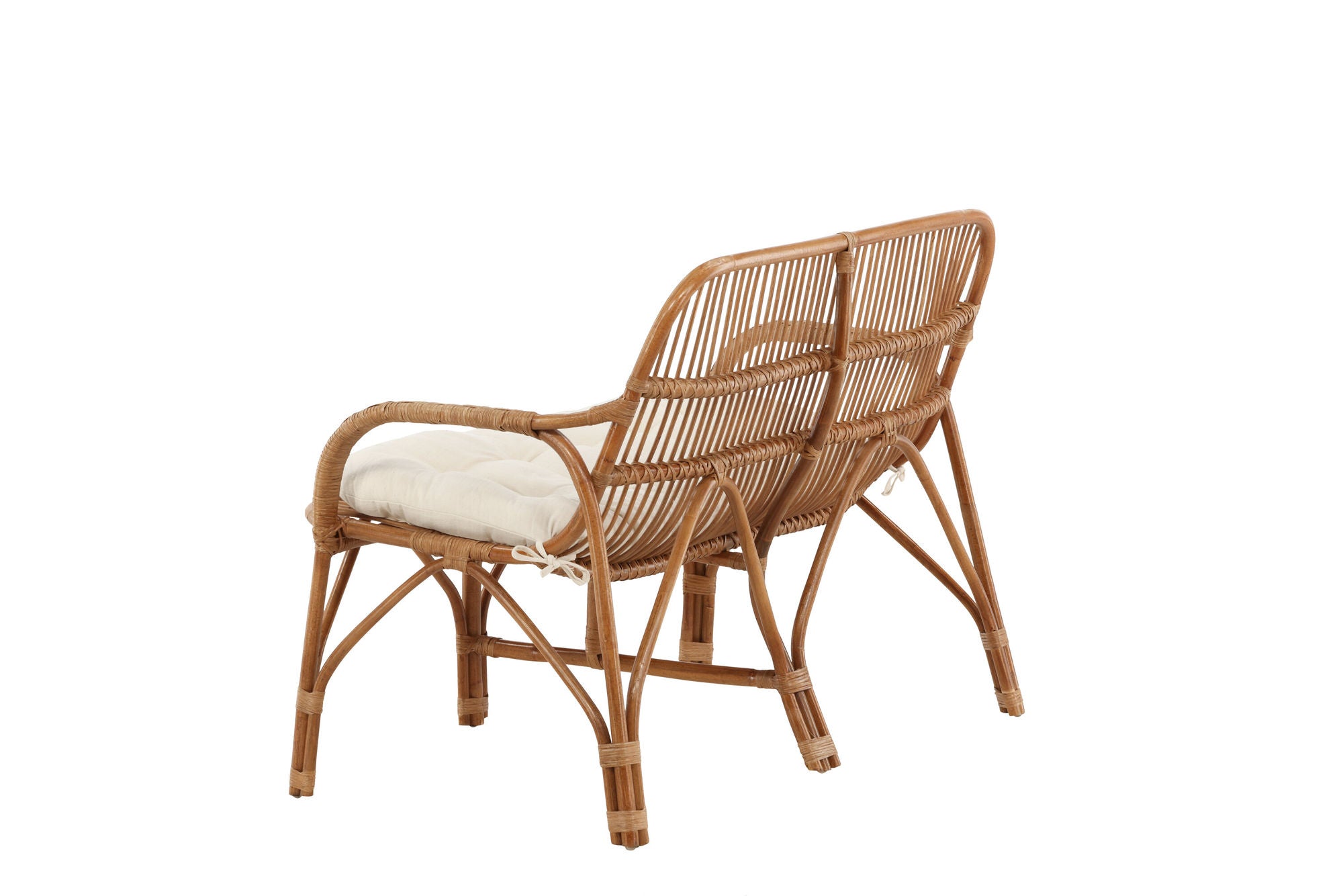Venture Home Nella Sofa Rattan Nature - inc Offwhite Cushion