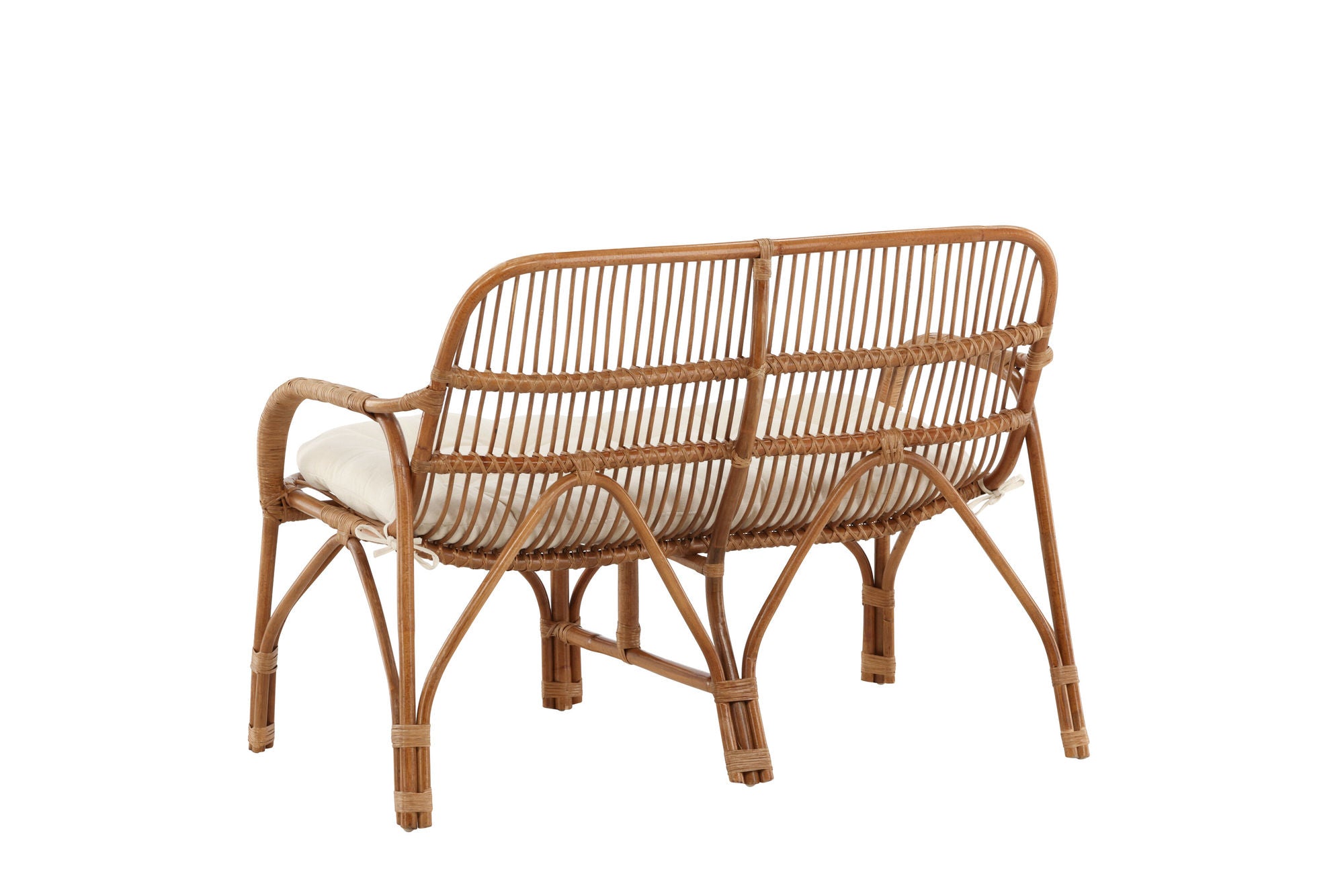 Venture Home Nella Sofa Rattan Nature - inc Offwhite Cushion