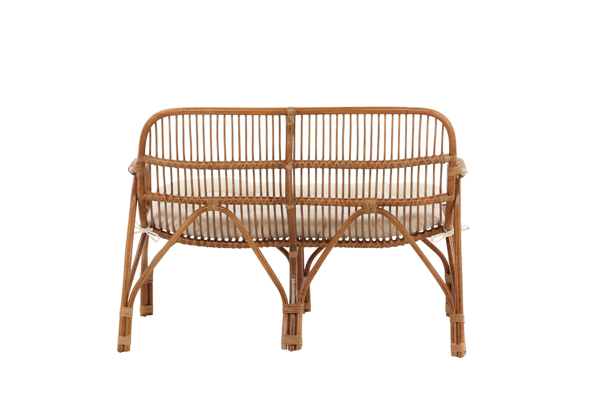 Venture Home Nella Sofa Rattan Nature - inc Offwhite Cushion