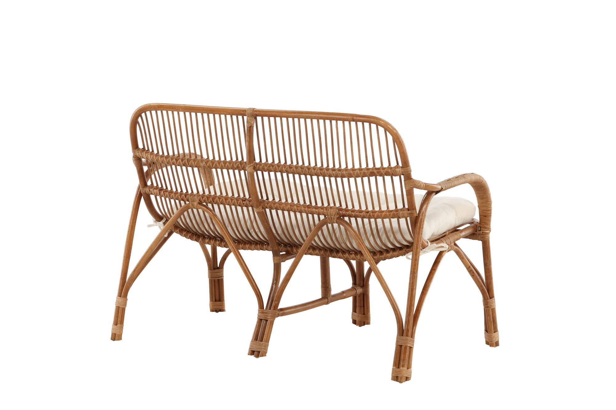 Venture Home Nella Sofa Rattan Nature - inc Offwhite Cushion