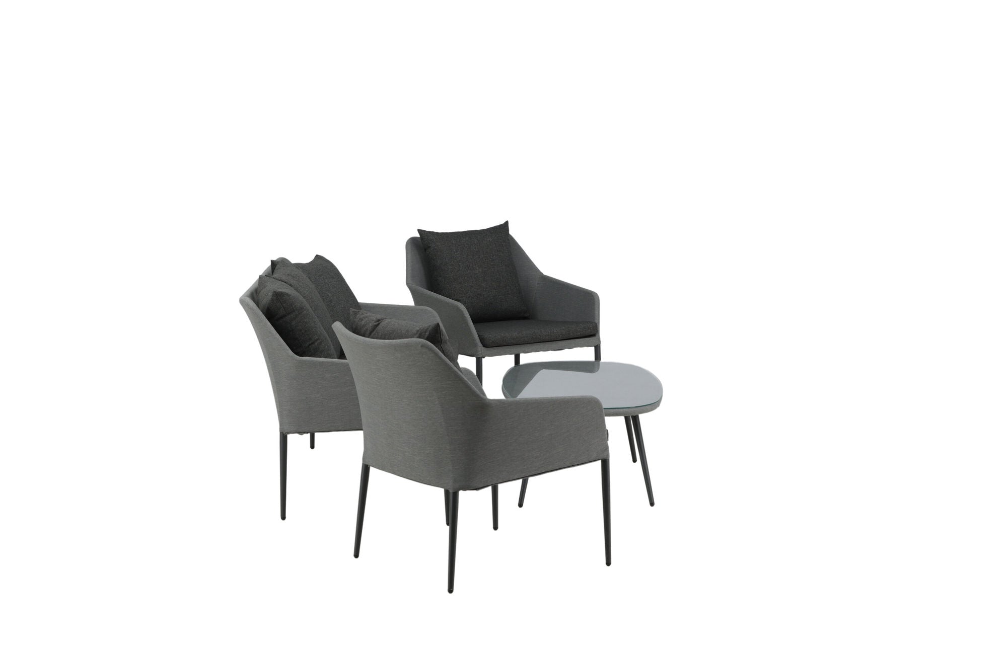 Venture Home Spoga - Sofa Set- Black / Grey - -