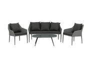 Venture Home Spoga - Sofa Set- Black / Grey - -