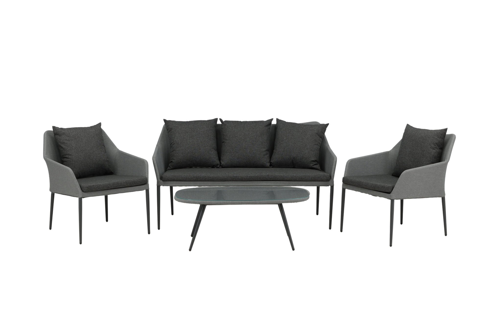 Venture Home Spoga - Sofa Set- Black / Grey - -