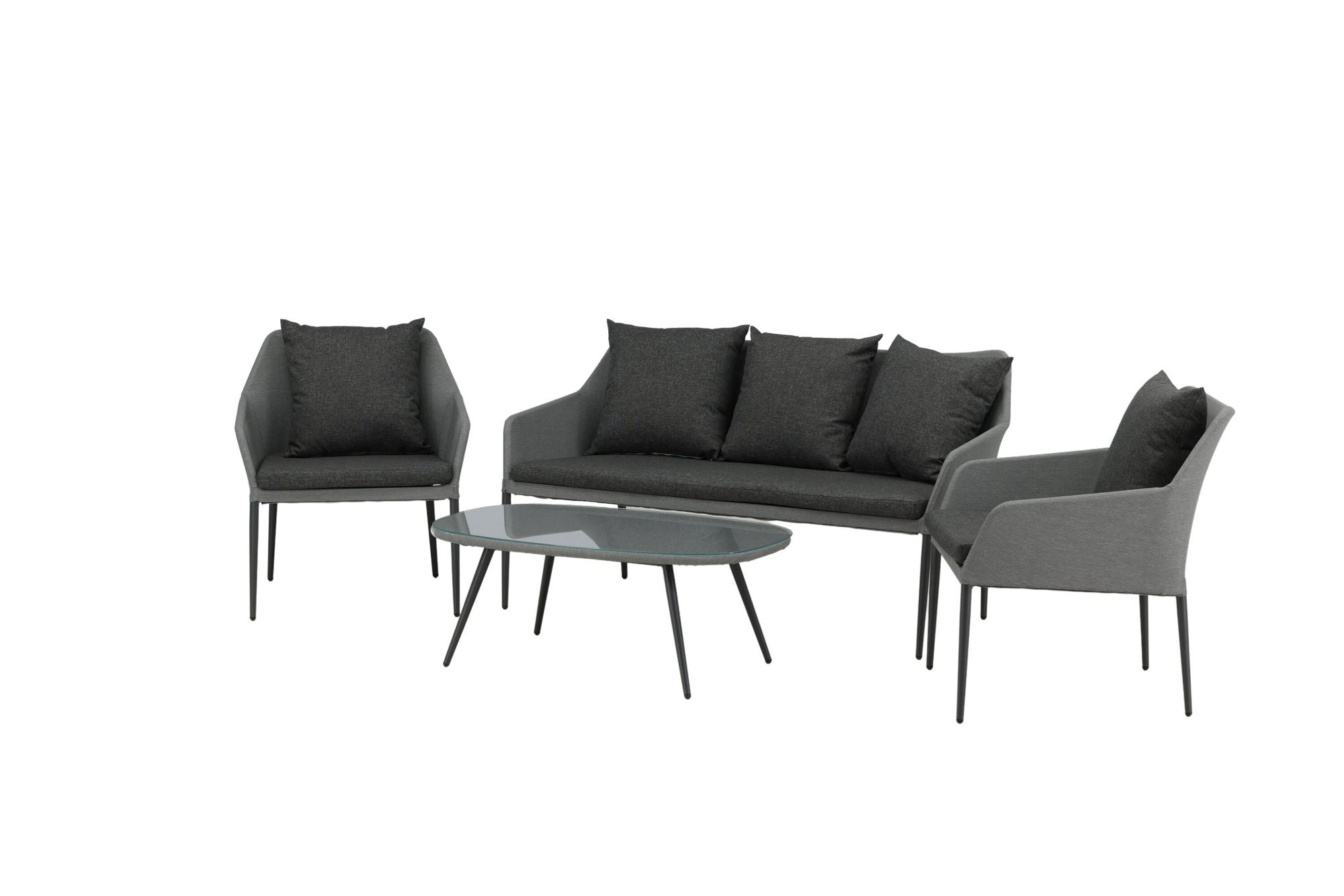 Venture Home Spoga - Sofa Set- Black / Grey - -