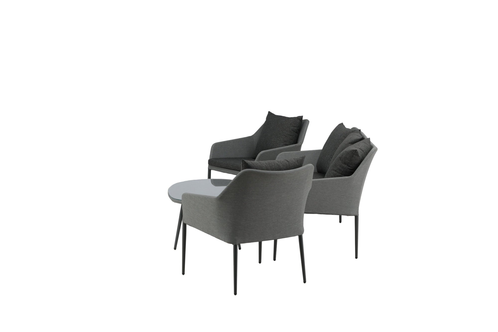 Venture Home Spoga - Sofa Set- Black / Grey - -