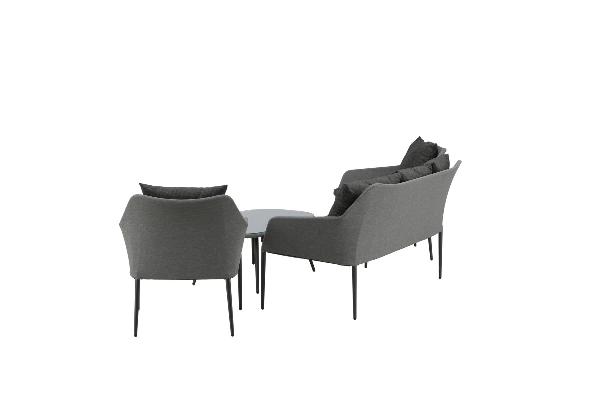 Venture Home Spoga - Sofa Set- Black / Grey - -