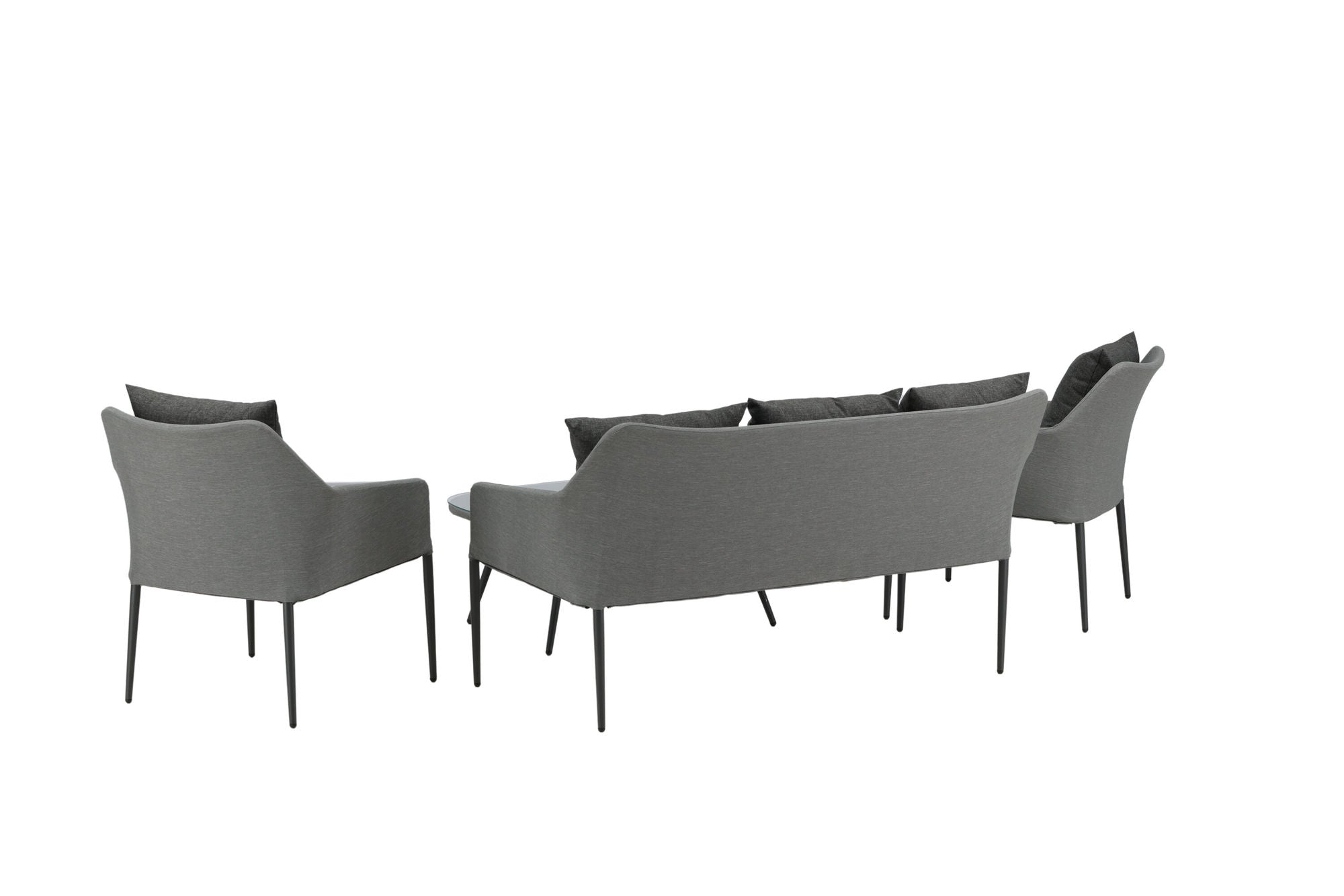 Venture Home Spoga - Sofa Set- Black / Grey - -