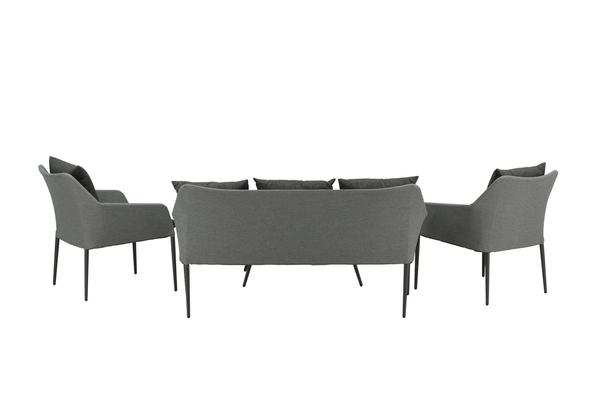 Venture Home Spoga - Sofa Set- Black / Grey - -