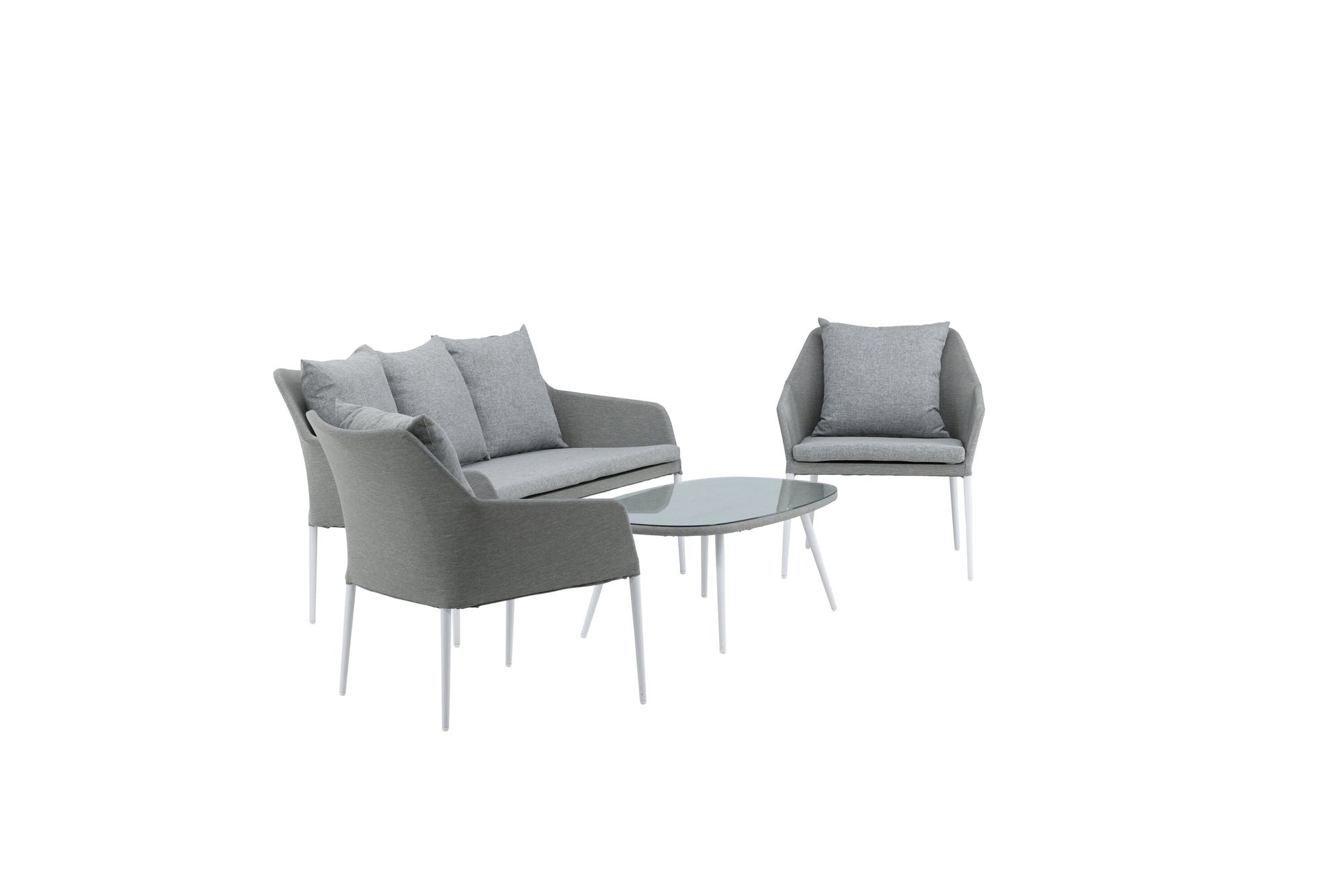 Venture Home Spoga - Sofa Set- White / Grey -  -