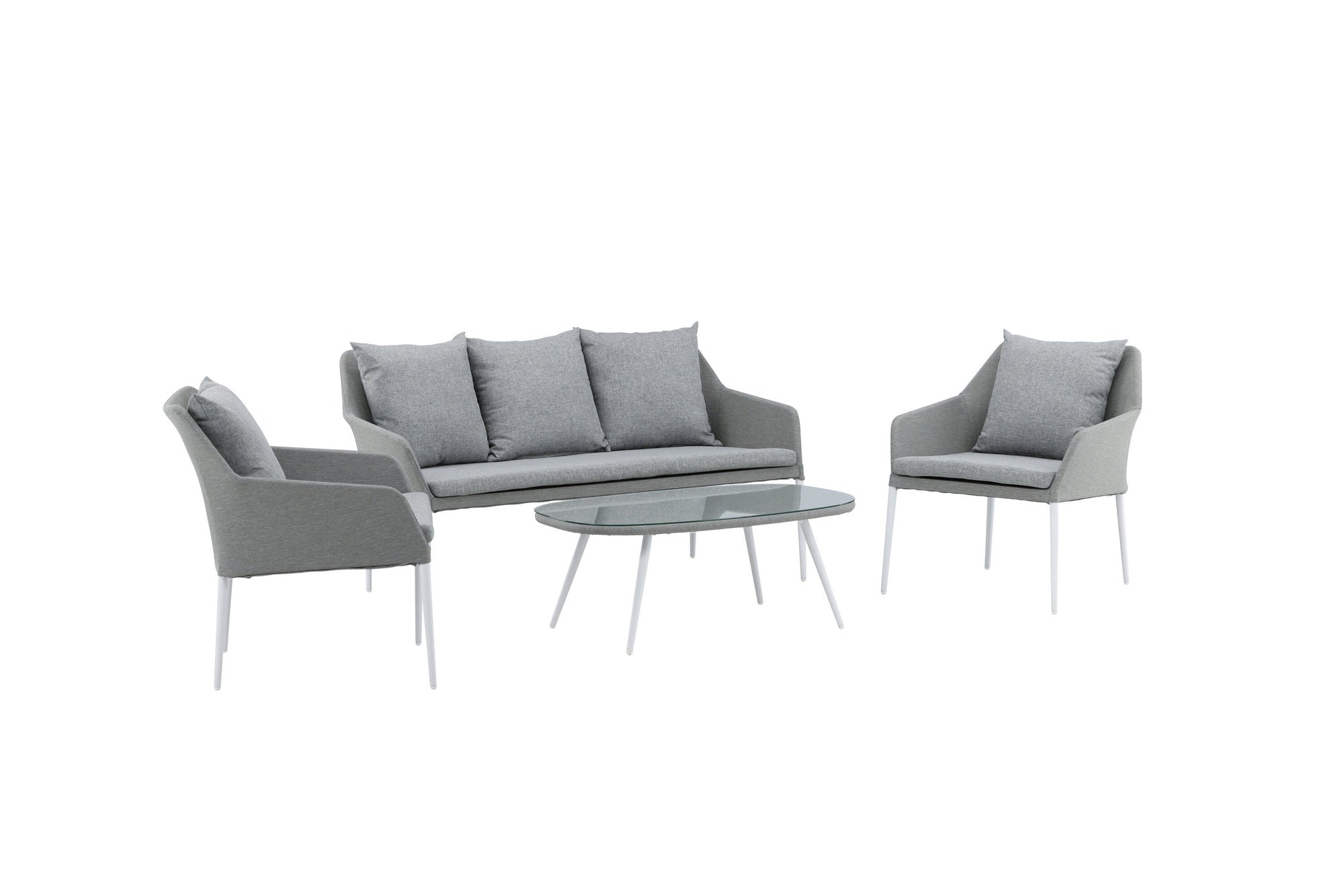 Venture Home Spoga - Sofa Set- White / Grey -  -