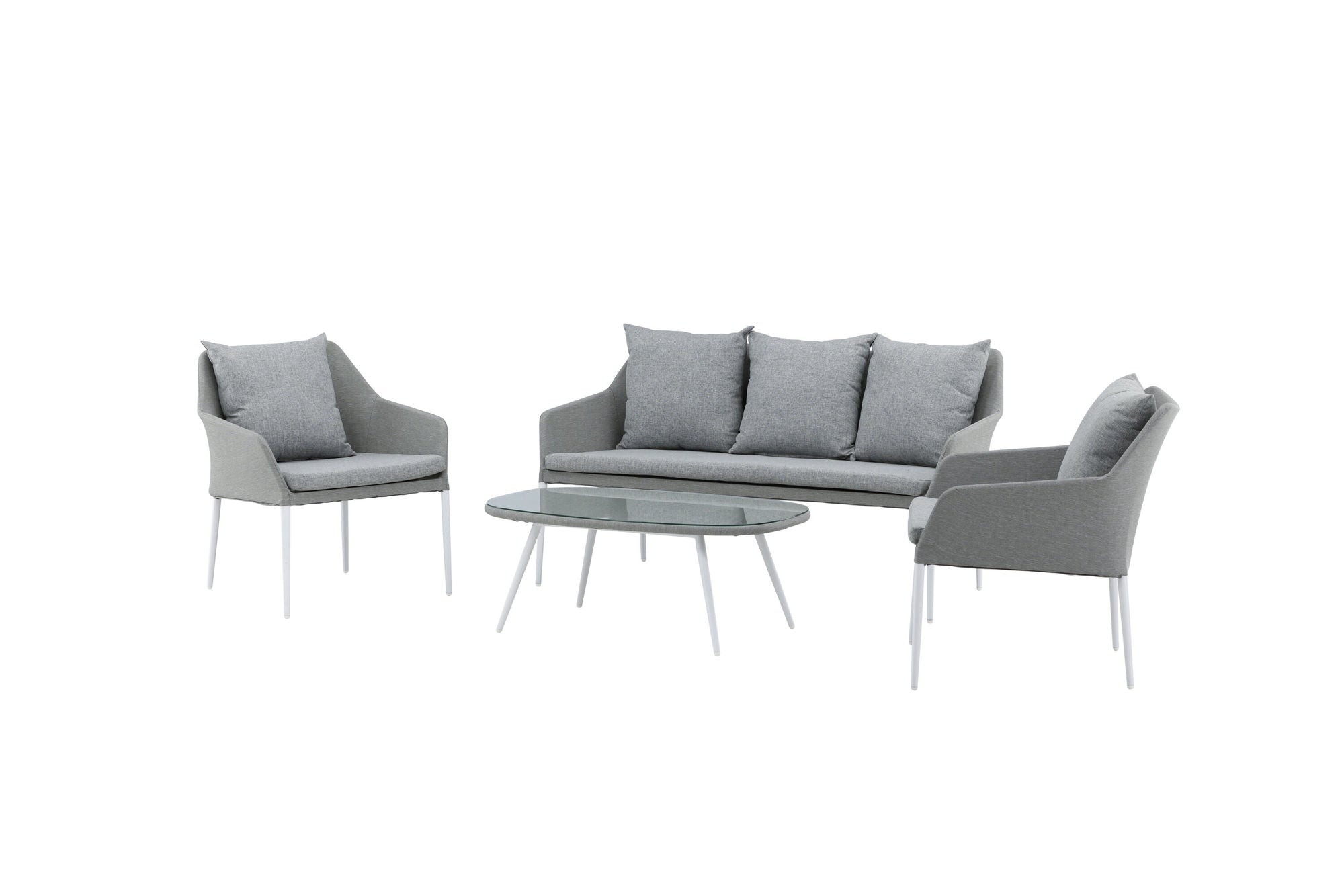 Venture Home Spoga - Sofa Set- White / Grey -  -