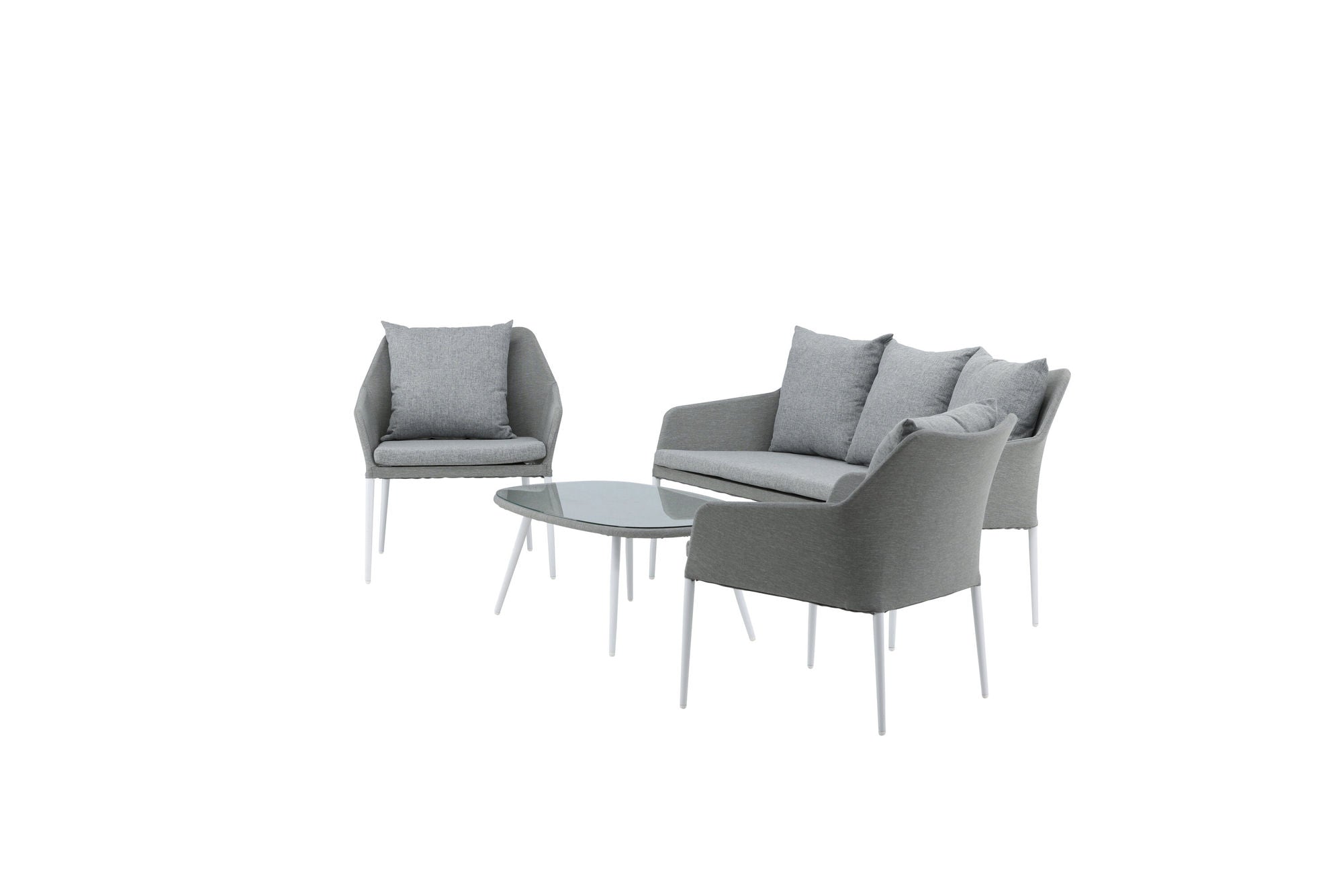 Venture Home Spoga - Sofa Set- White / Grey -  -