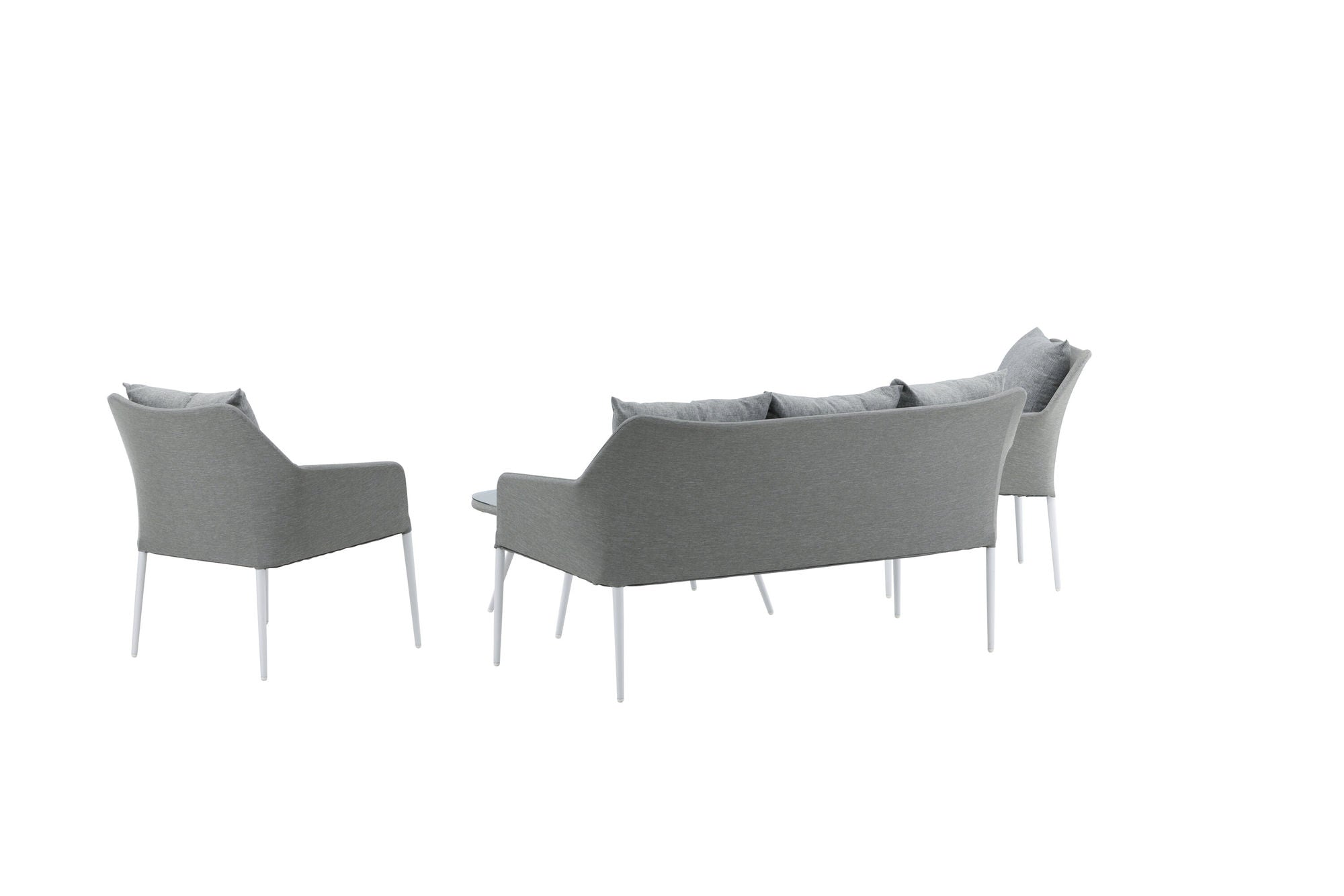 Venture Home Spoga - Sofa Set- White / Grey -  -