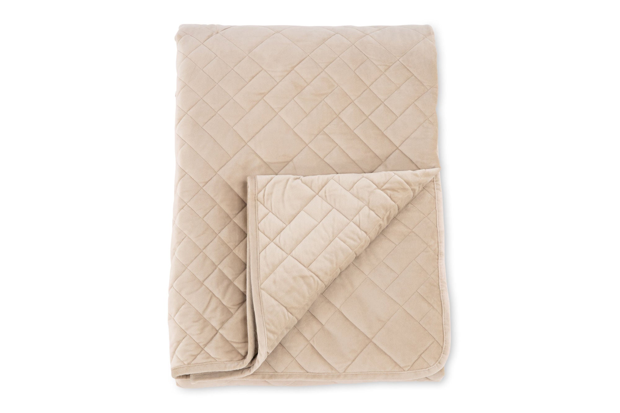 Venture Home Jilly Bedspread Polyester/velvet/microfiber - Beige / - 150*80