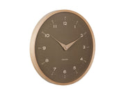 KARLSSON Wall clock Osado Dome wood moss green