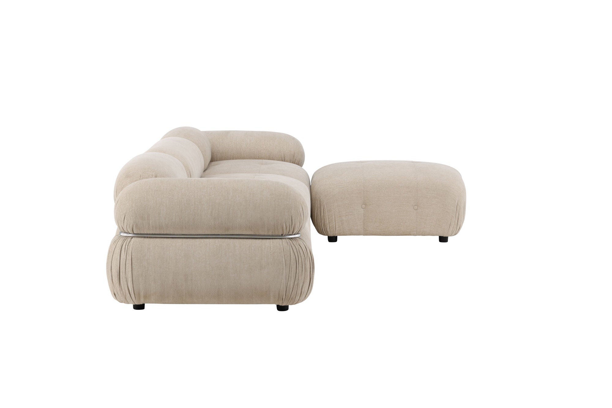 Venture Home Mika Module Sofa Beige/Silver 4 pieces
