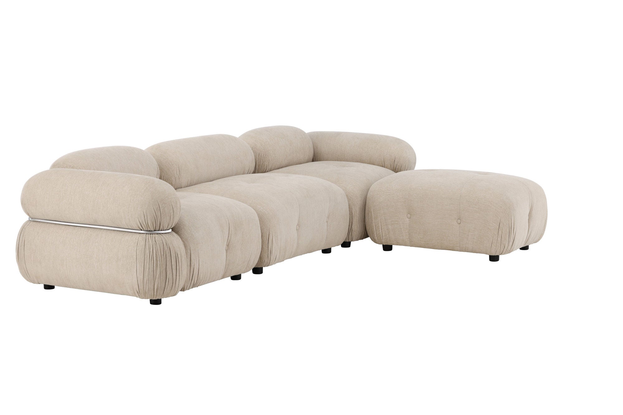 Venture Home Mika Module Sofa Beige/Silver 4 pieces