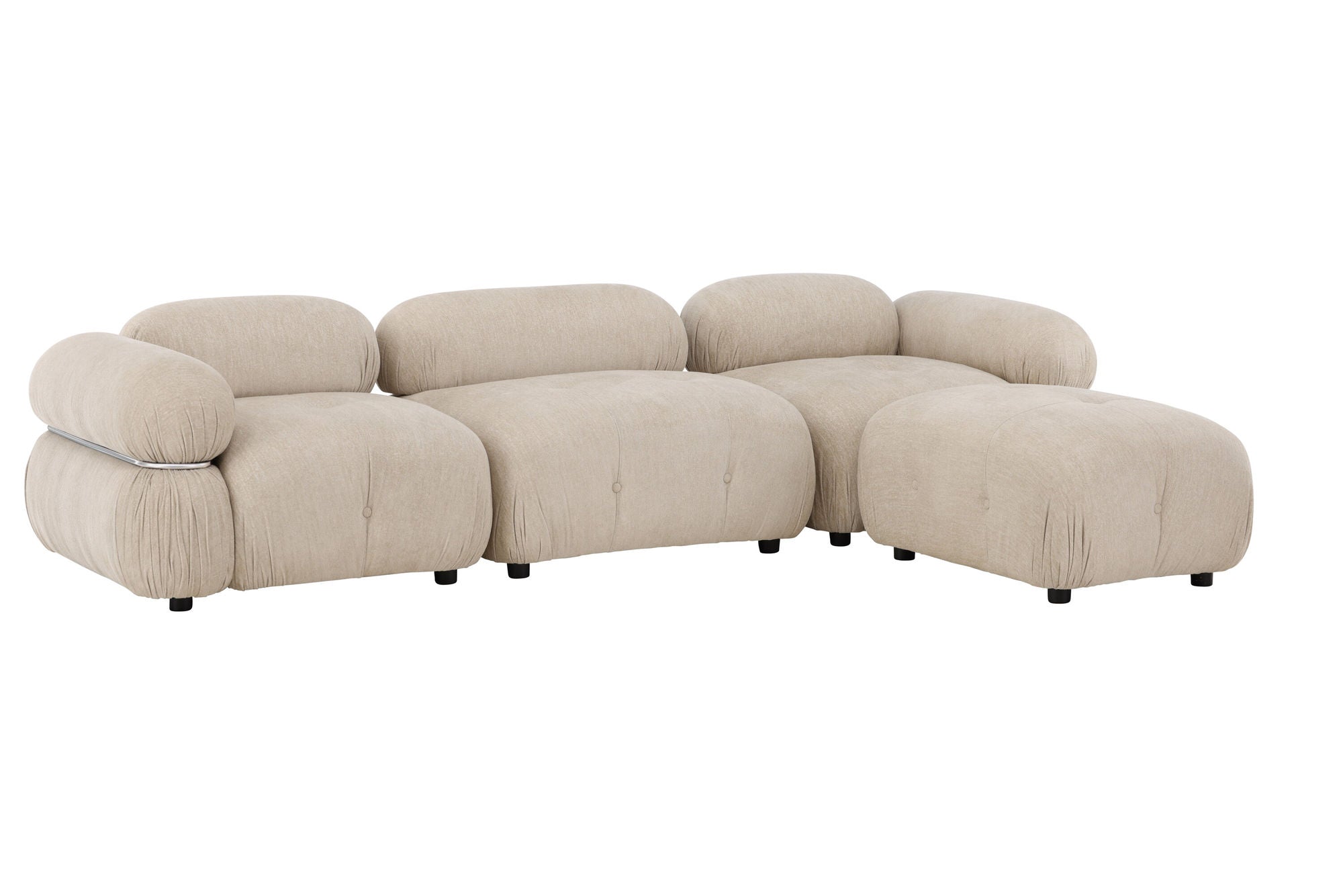 Venture Home Mika Module Sofa Beige/Silver 4 pieces