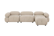Venture Home Mika Module Sofa Beige/Silver 4 pieces