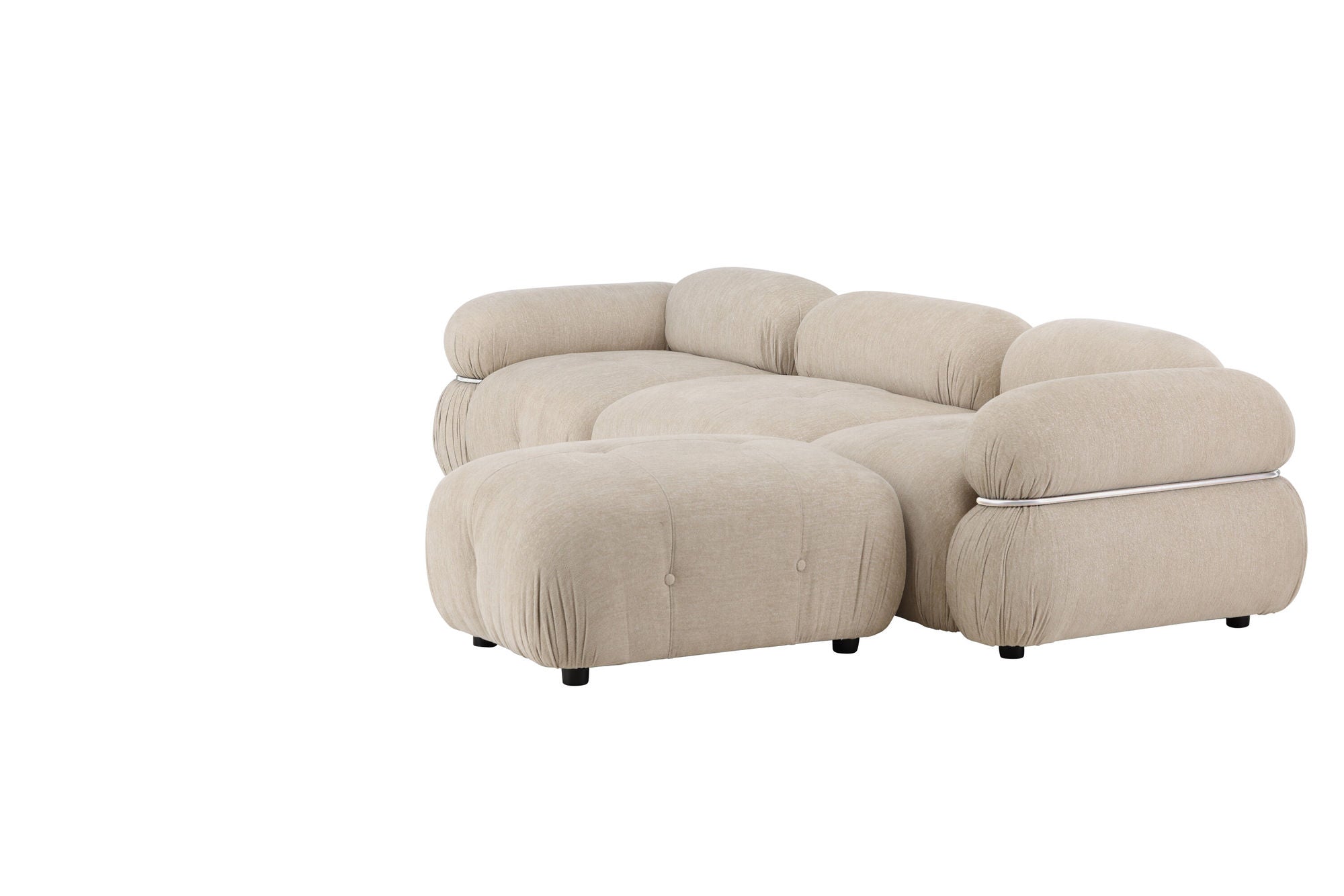 Venture Home Mika Module Sofa Beige/Silver 4 pieces