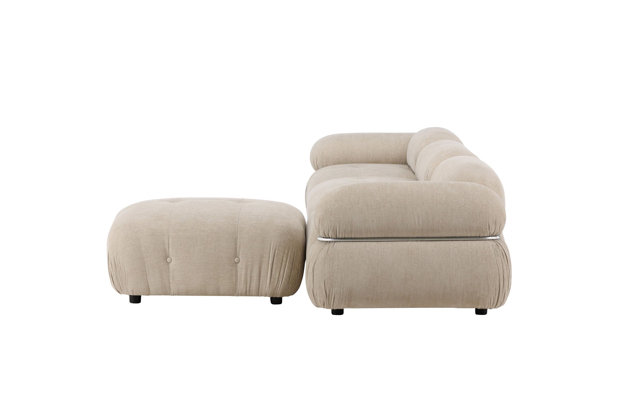 Venture Home Mika Module Sofa Beige/Silver 4 pieces