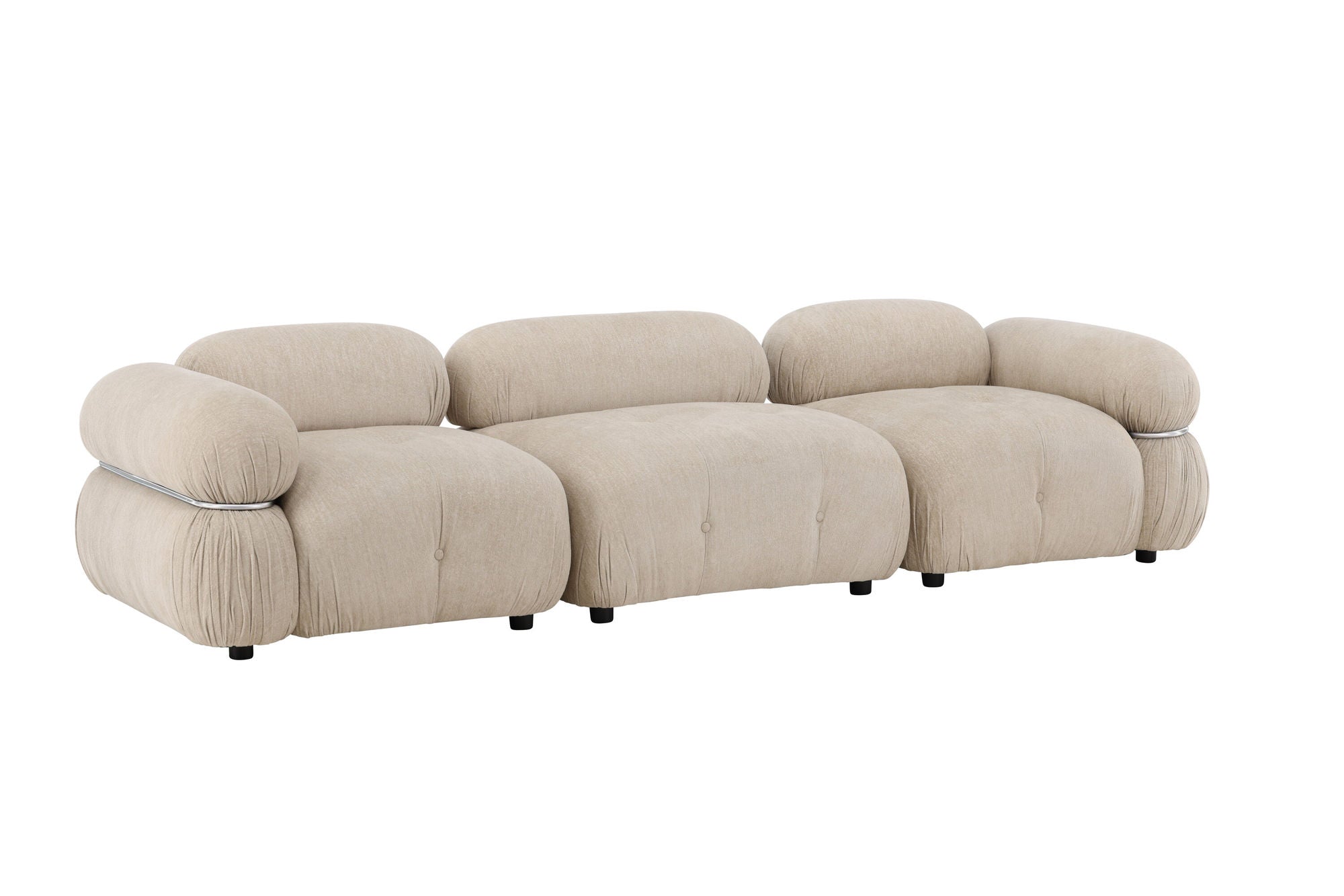 Venture Home Mika Module Sofa Beige/Silver 3 pieces