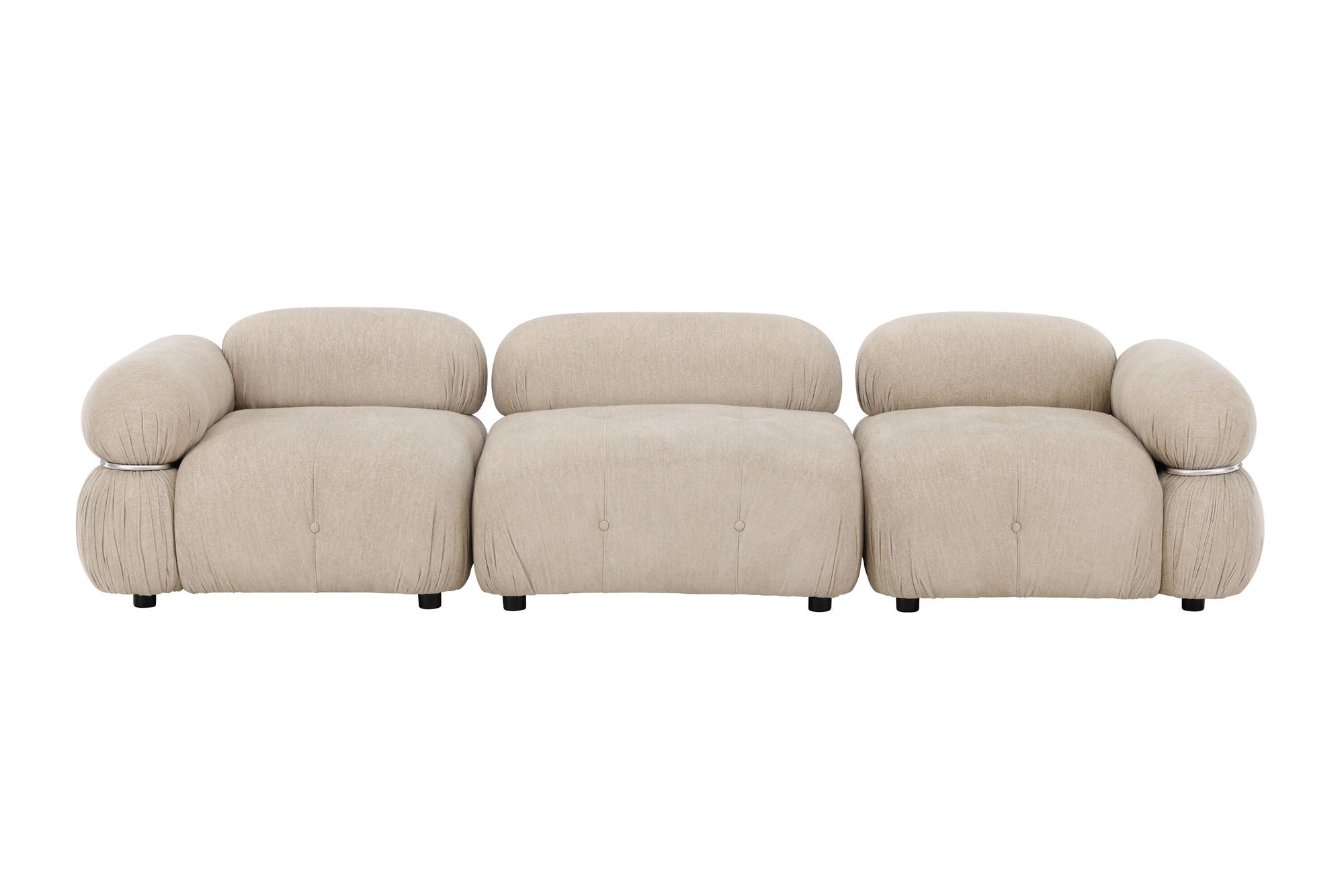 Venture Home Mika Module Sofa Beige/Silver 3 pieces