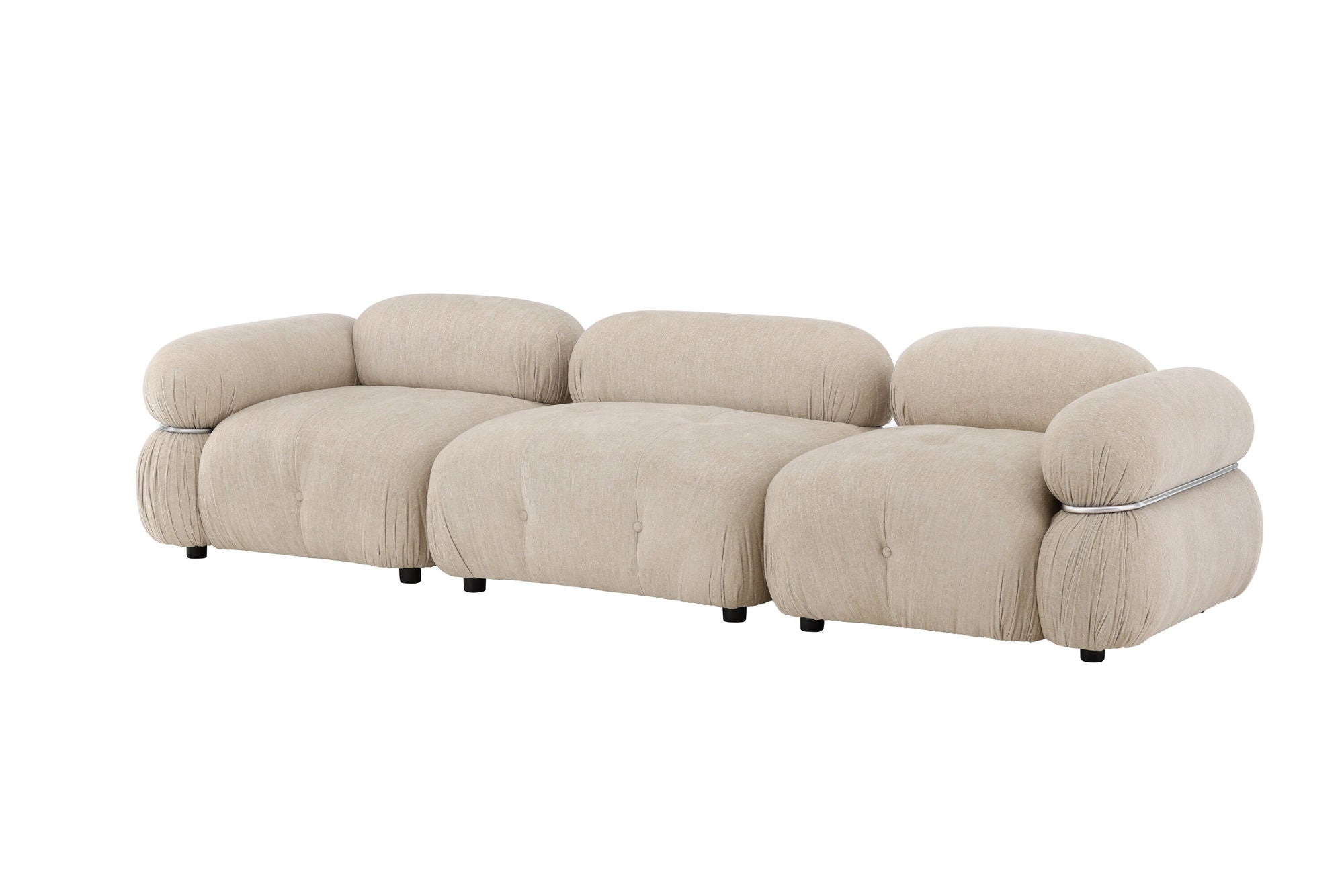 Venture Home Mika Module Sofa Beige/Silver 3 pieces