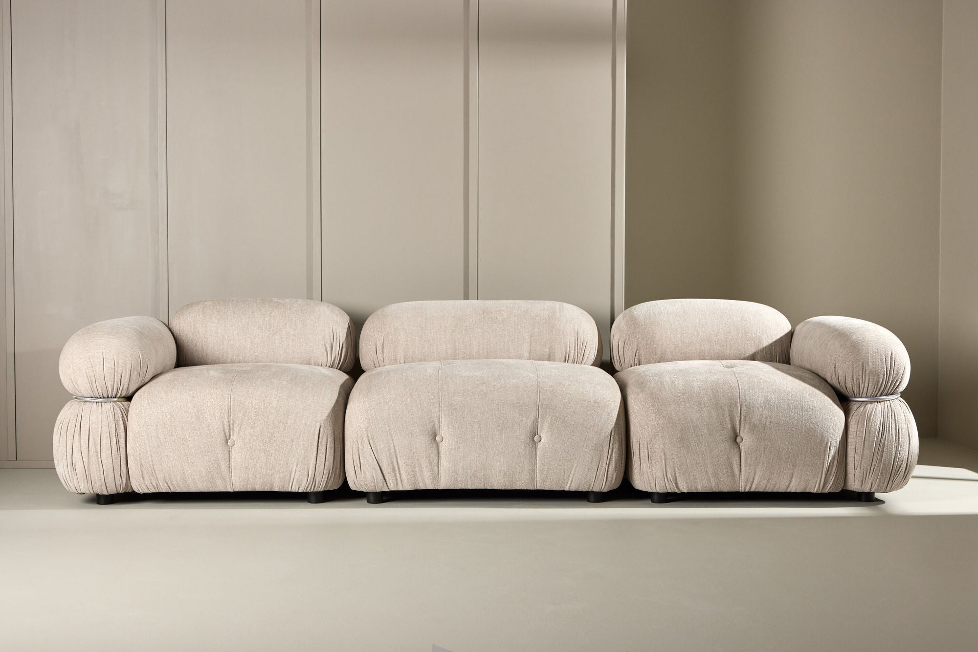 Venture Home Mika Module Sofa Beige/Silver 3 pieces