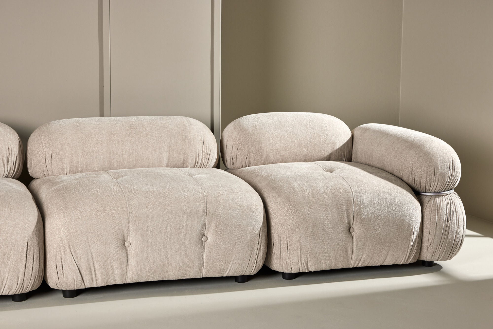 Venture Home Mika Module Sofa Beige/Silver 3 pieces