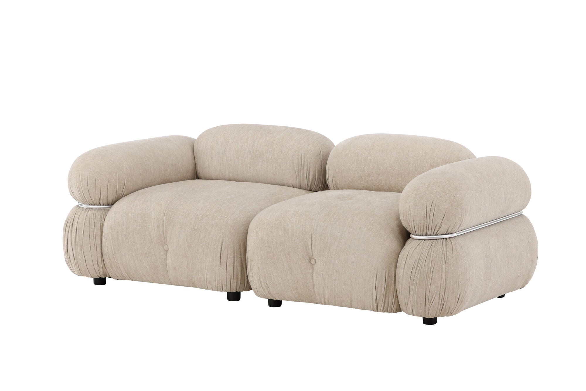 Venture Home Mika Module Sofa Beige/Silver 2 pieces