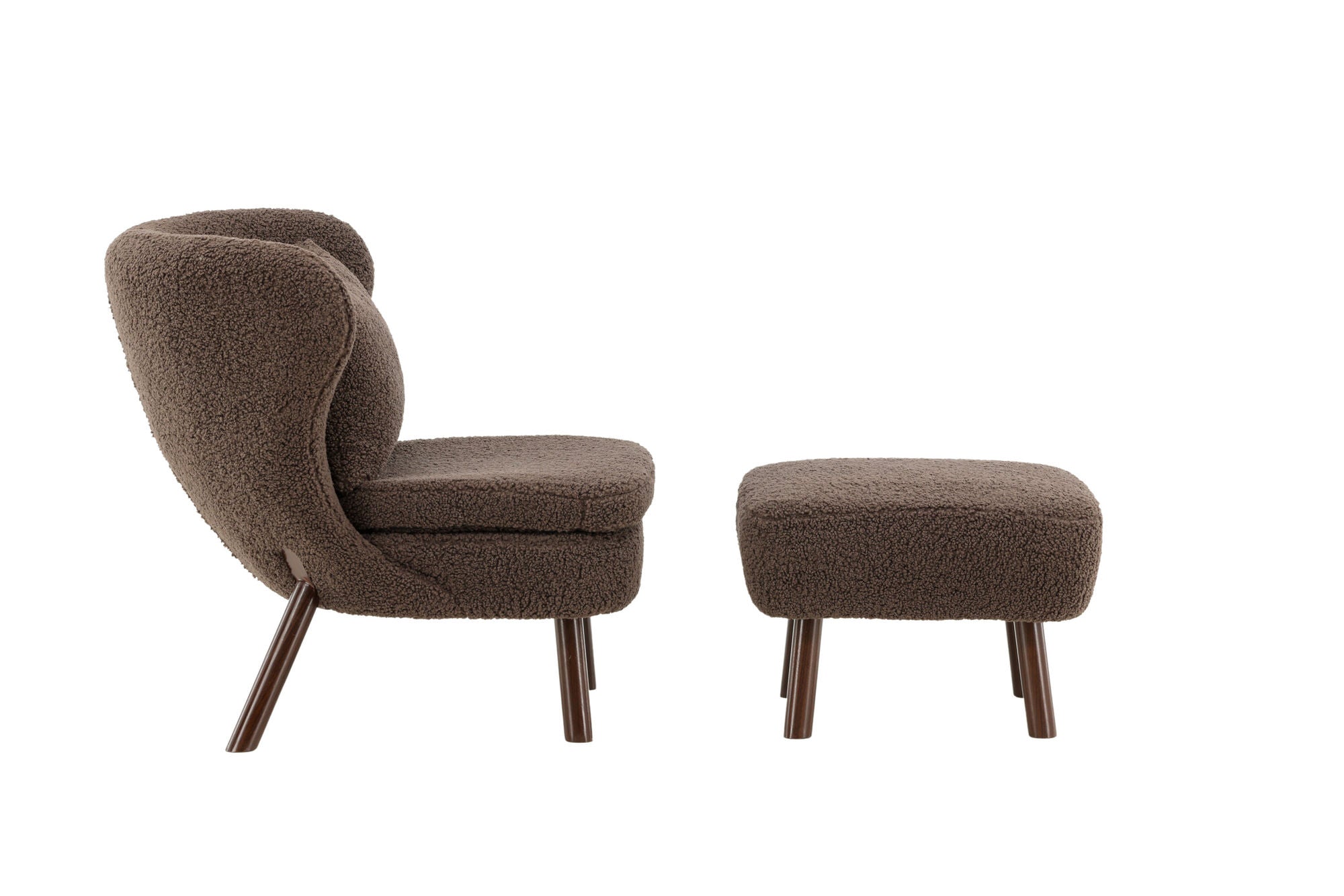 Vind Ryxö Single Sofa - Brown / Dark Brown Teddy