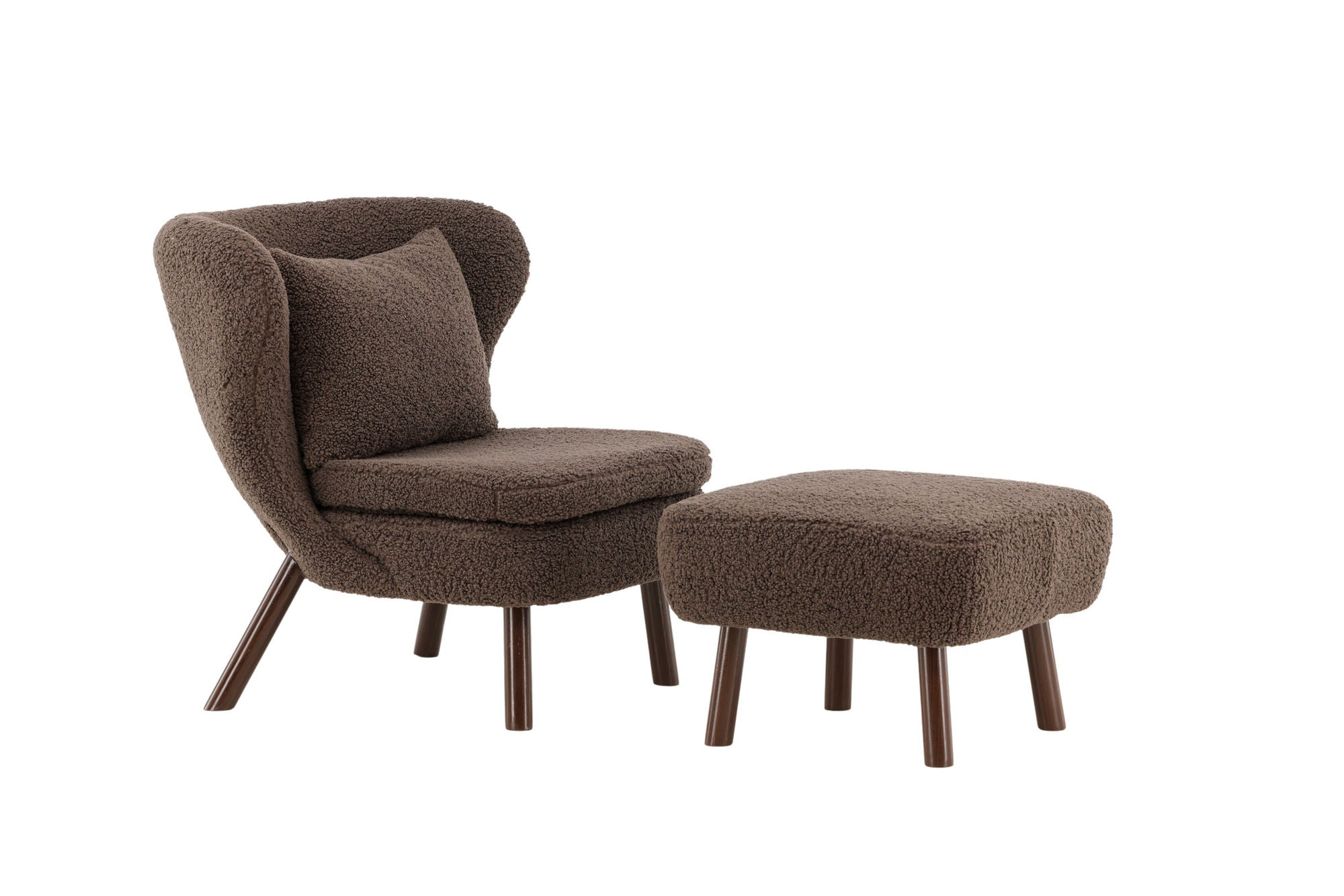 Vind Ryxö Single Sofa - Brown / Dark Brown Teddy