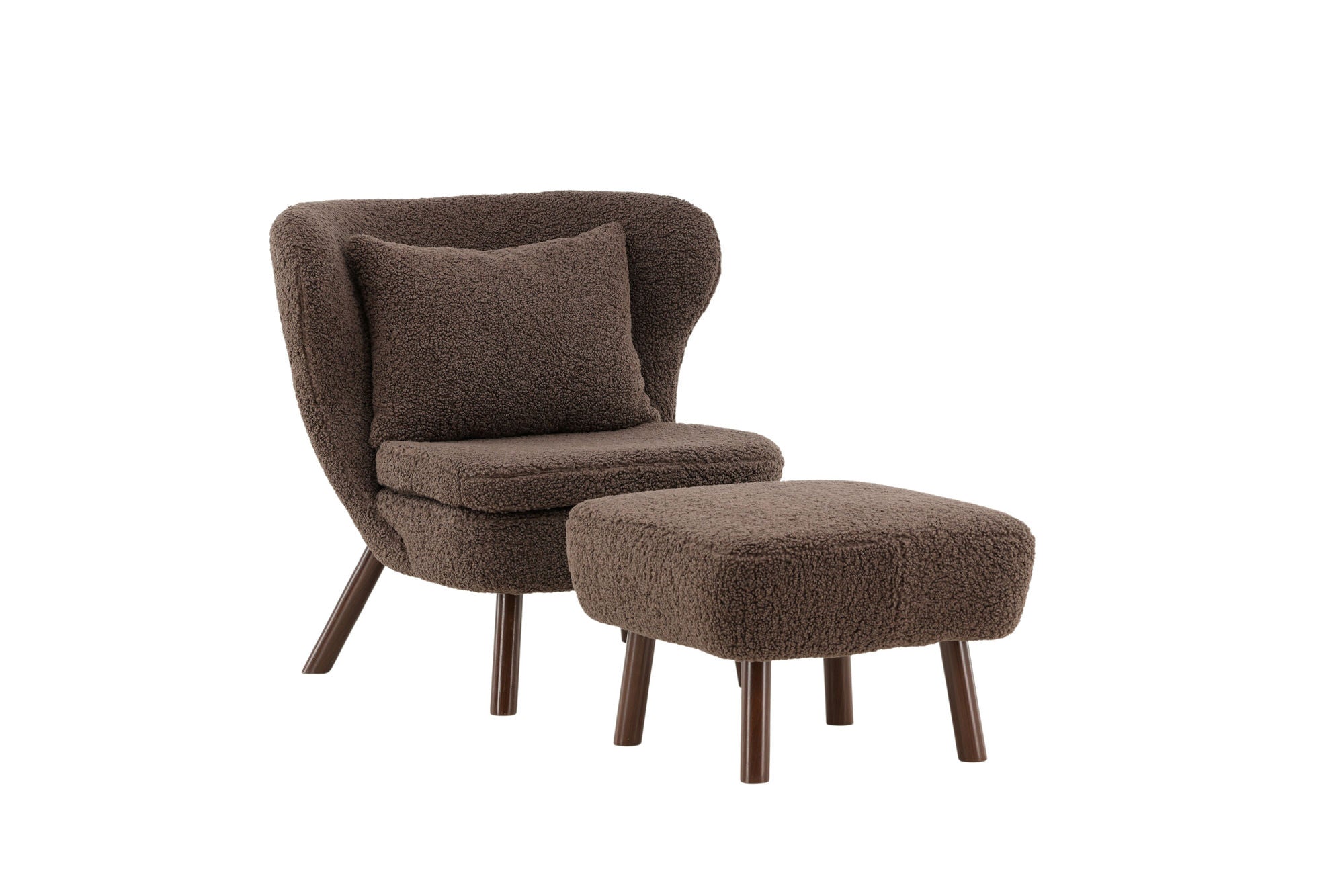 Vind Ryxö Single Sofa - Brown / Dark Brown Teddy