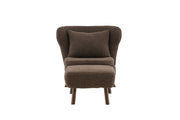 Vind Ryxö Single Sofa - Brown / Dark Brown Teddy