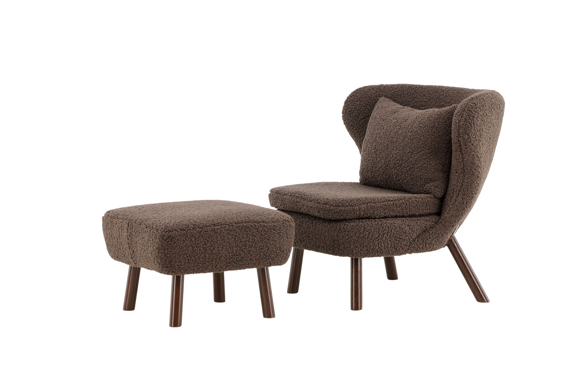 Vind Ryxö Single Sofa - Brown / Dark Brown Teddy