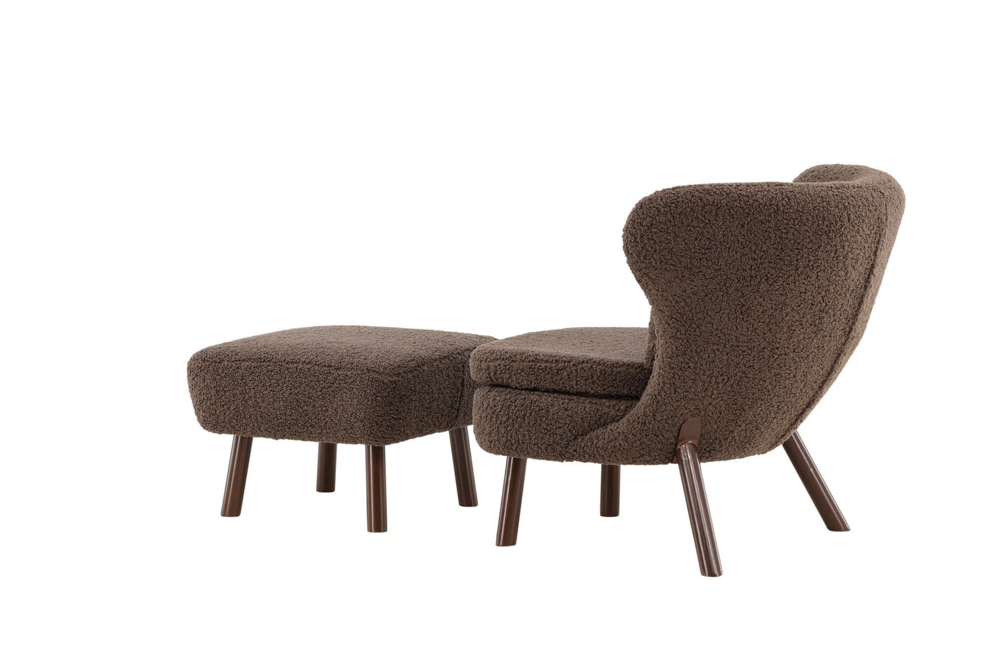 Vind Ryxö Single Sofa - Brown / Dark Brown Teddy