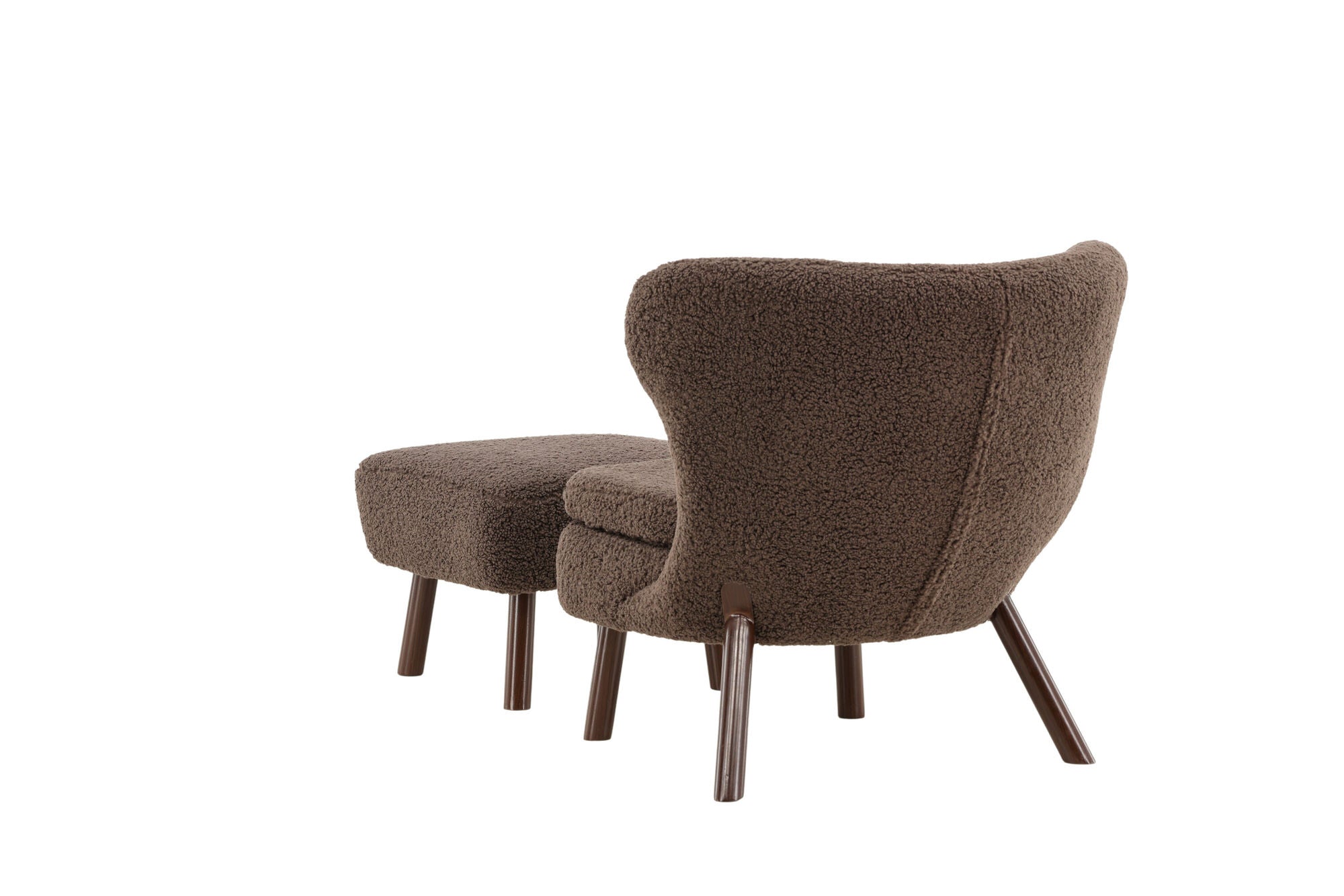 Vind Ryxö Single Sofa - Brown / Dark Brown Teddy