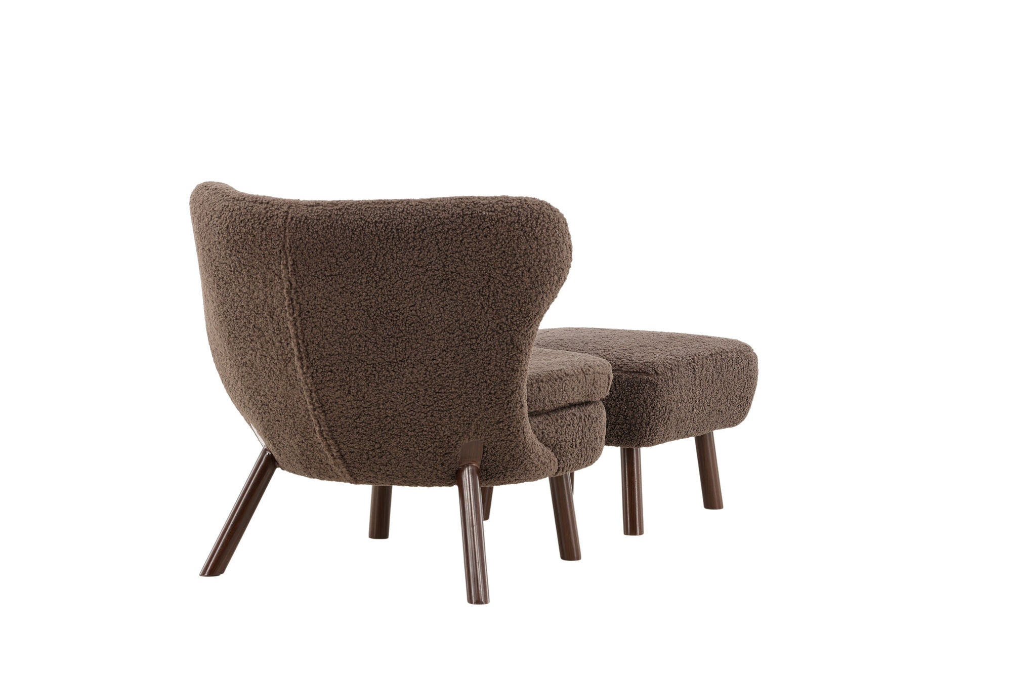 Vind Ryxö Single Sofa - Brown / Dark Brown Teddy