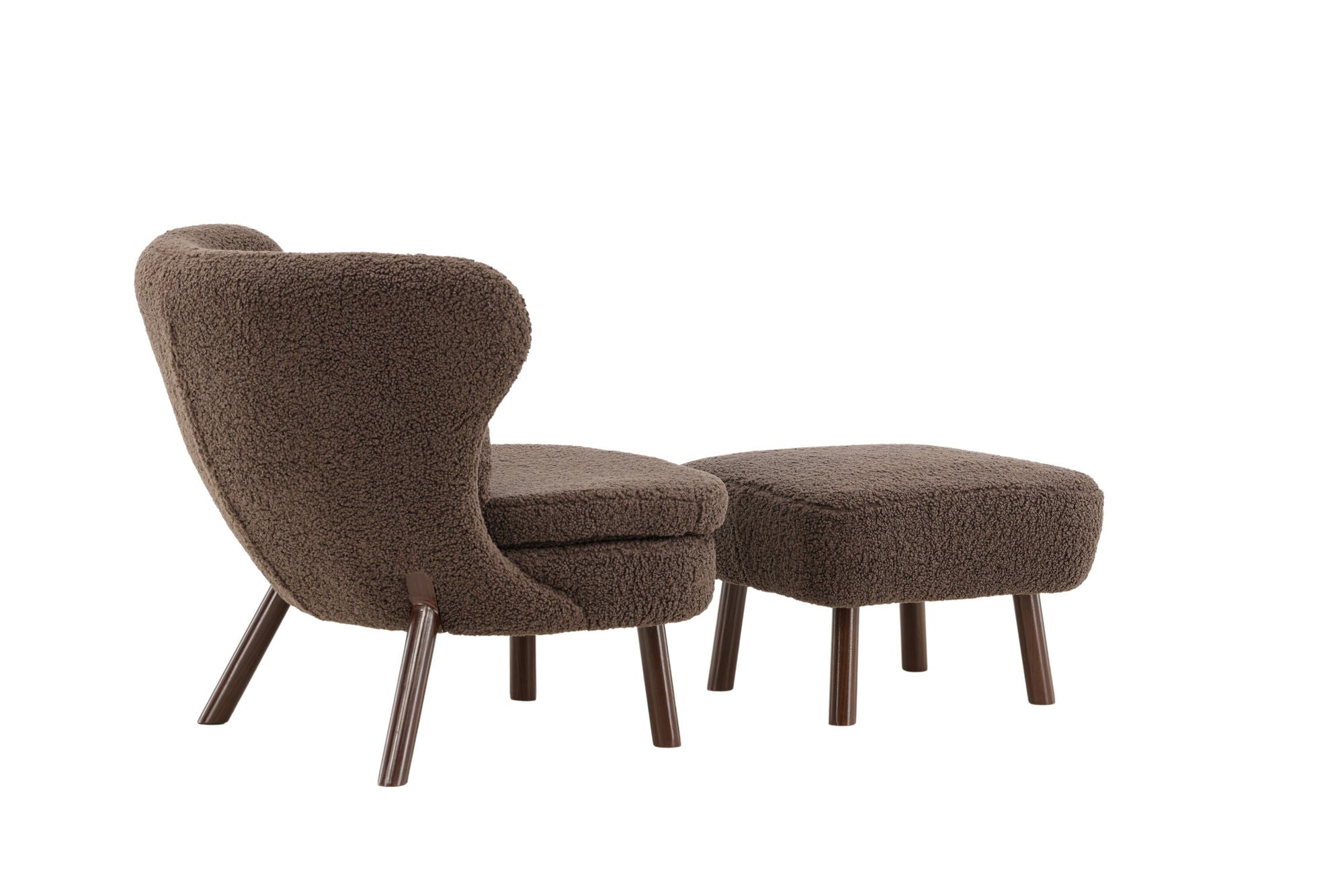Vind Ryxö Single Sofa - Brown / Dark Brown Teddy