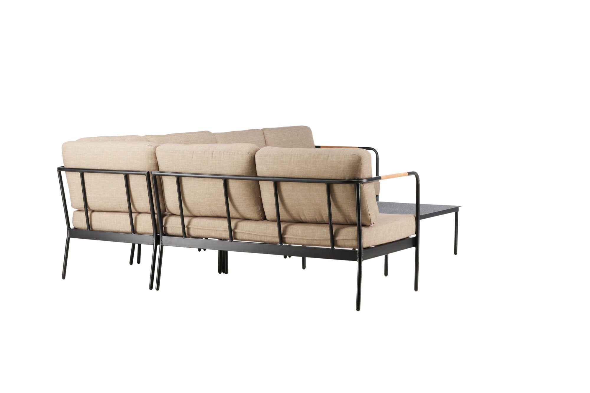 Venture Home Pehnna hjørne Loungeset Steel - Black / Sand